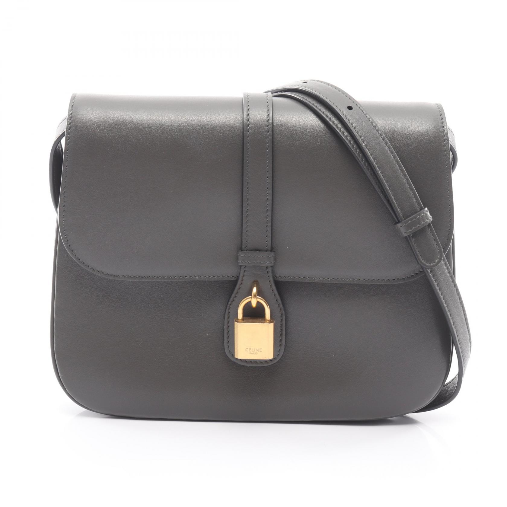セリーヌ CELINE Medium Tabou ミディアム タブー ショルダーバッグ バッグ レザー レディース グレー系 196583DK1 【中古】 115,500円