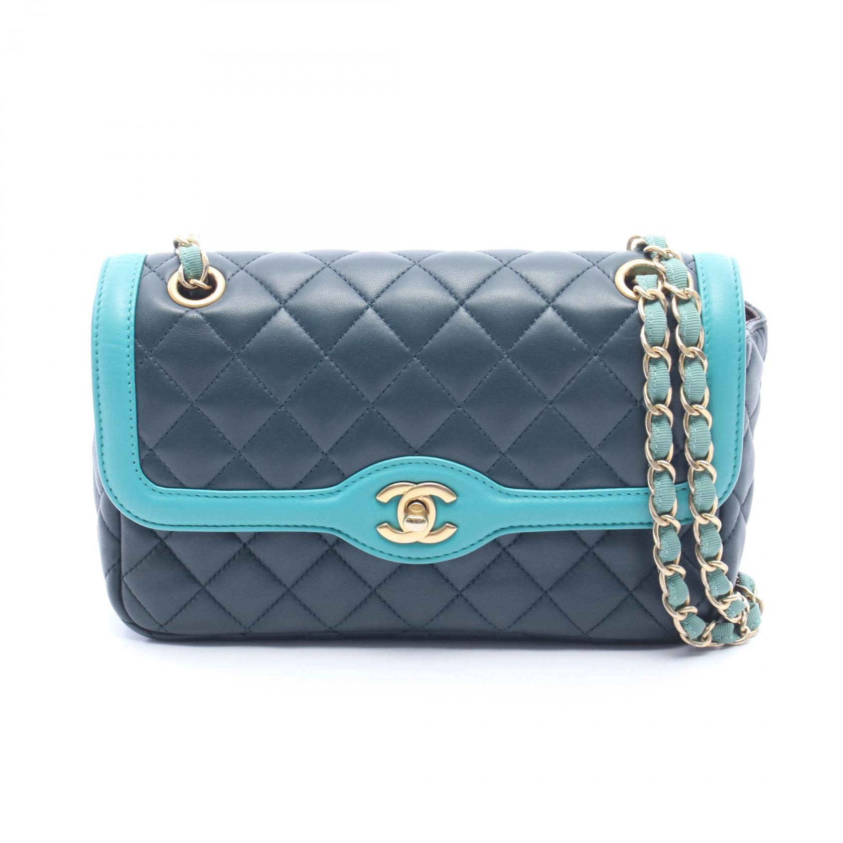 ≪5%OFFクーポン&まとめ買い10% ~7/26 9:59〆≫シャネル CHANEL マトラッセ ショルダーバッグ バッグ レザー レディース グリーン系 A01112 【中古】|BRANDOFF TOKYO