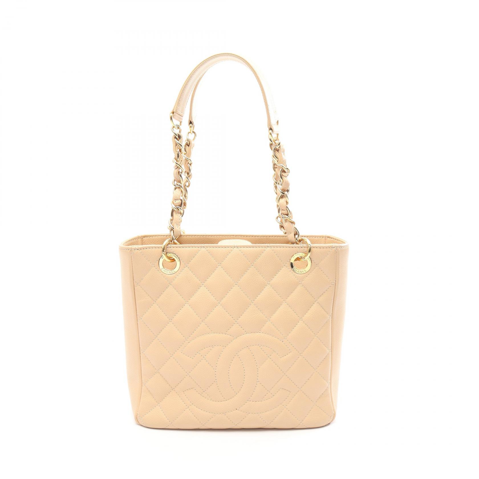 シャネル CHANEL マトラッセ PST トートバッグ バッグ キャビアスキン(グレインドカーフ) レディース ベージュ系 A50994 【中古】