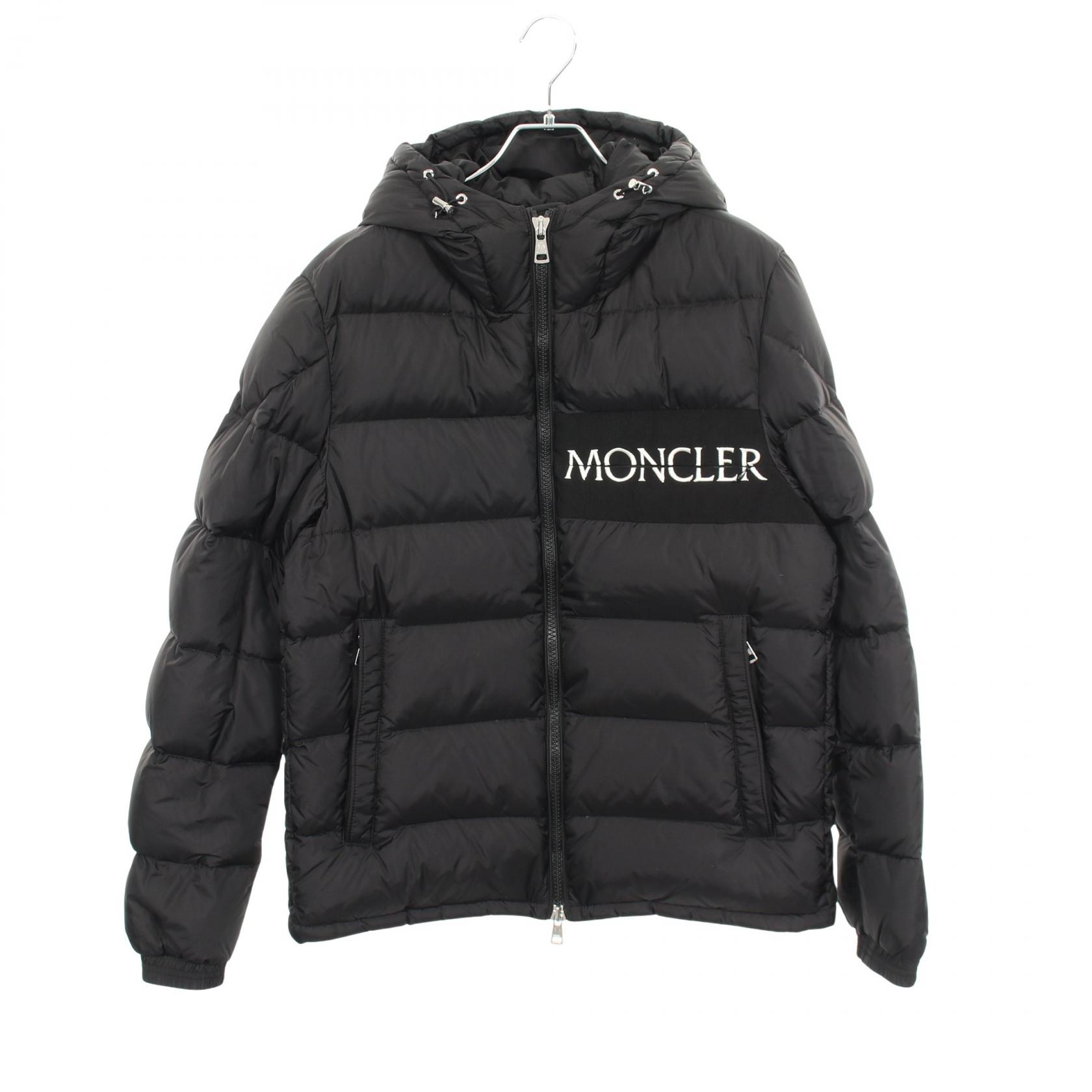≪5%OFFクーポン&まとめ買い10% ~7/26 9:59〆≫モンクレール MONCLER AITON アイトン フード付き ダウンジャケット 衣料品 アウター ナイロン メンズ ブラック系 4188405 【中古】|BRANDOFF TOKYO