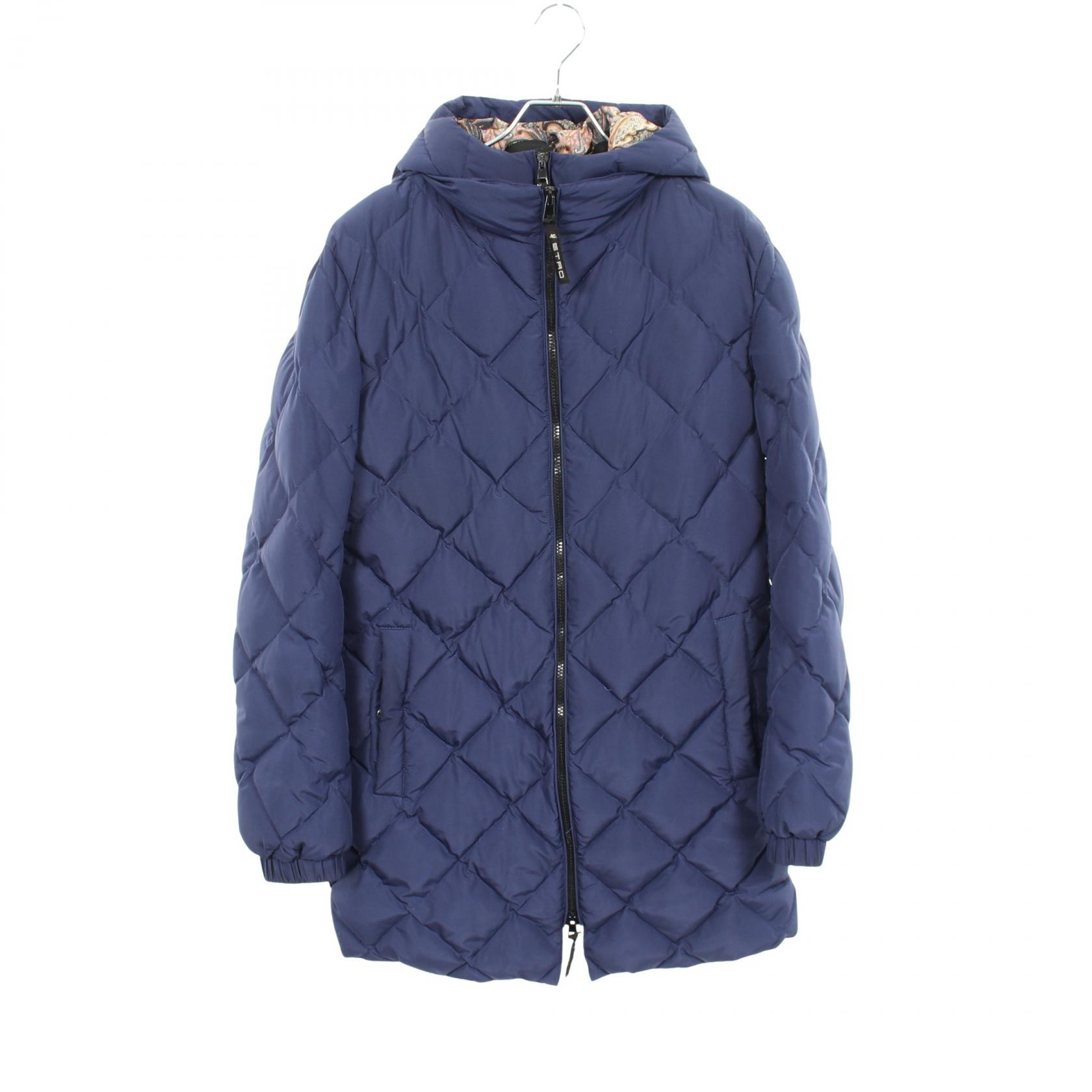 エトロ ETRO ダウンジャケット 衣料品 アウター ポリエステル メンズ ブルー系 44号 【中古】｜BRANDOFF TOKYO