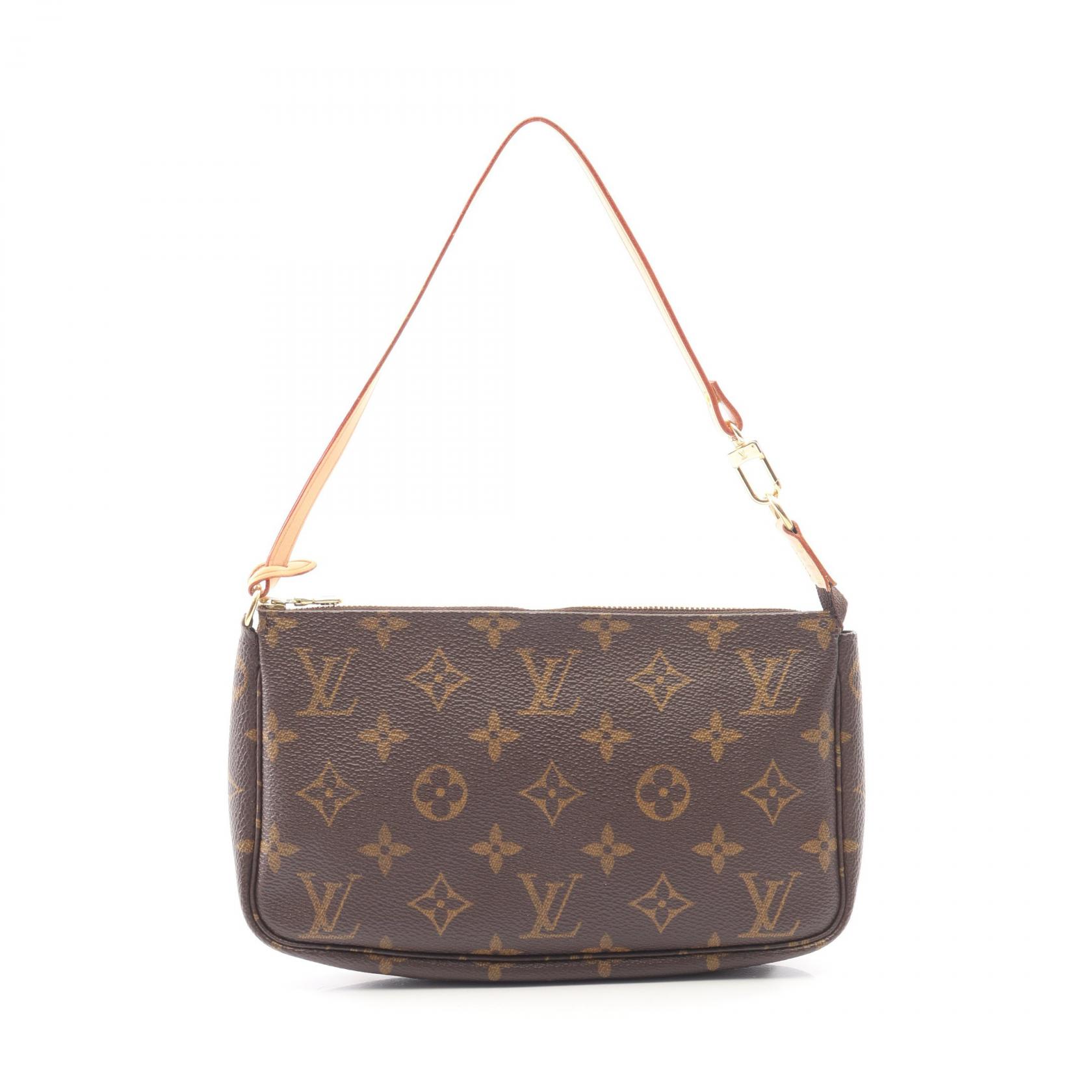 ≪5%OFFクーポン&まとめ買い10% ~7/26 9:59〆≫ルイ・ヴィトン LOUIS VUITTON ポシェットアクセソワール ハンドバッグ バッグ PVCコーティングキャンバス レザー モノグラム レディース ブラウン系 M51980 【中古】|BRANDOFF TOKYO