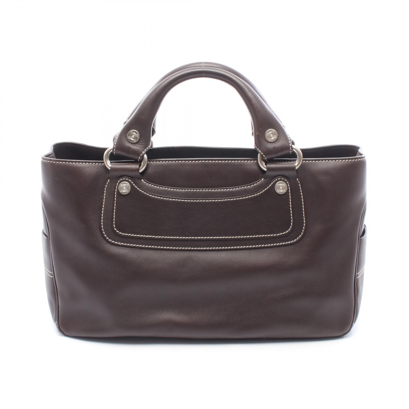 ≪5%OFFクーポン&まとめ買い10% ~7/26 9:59〆≫セリーヌ CELINE ブギーバッグ ハンドバッグ バッグ レザー レディース ブラウン系 【中古】|BRANDOFF TOKYO