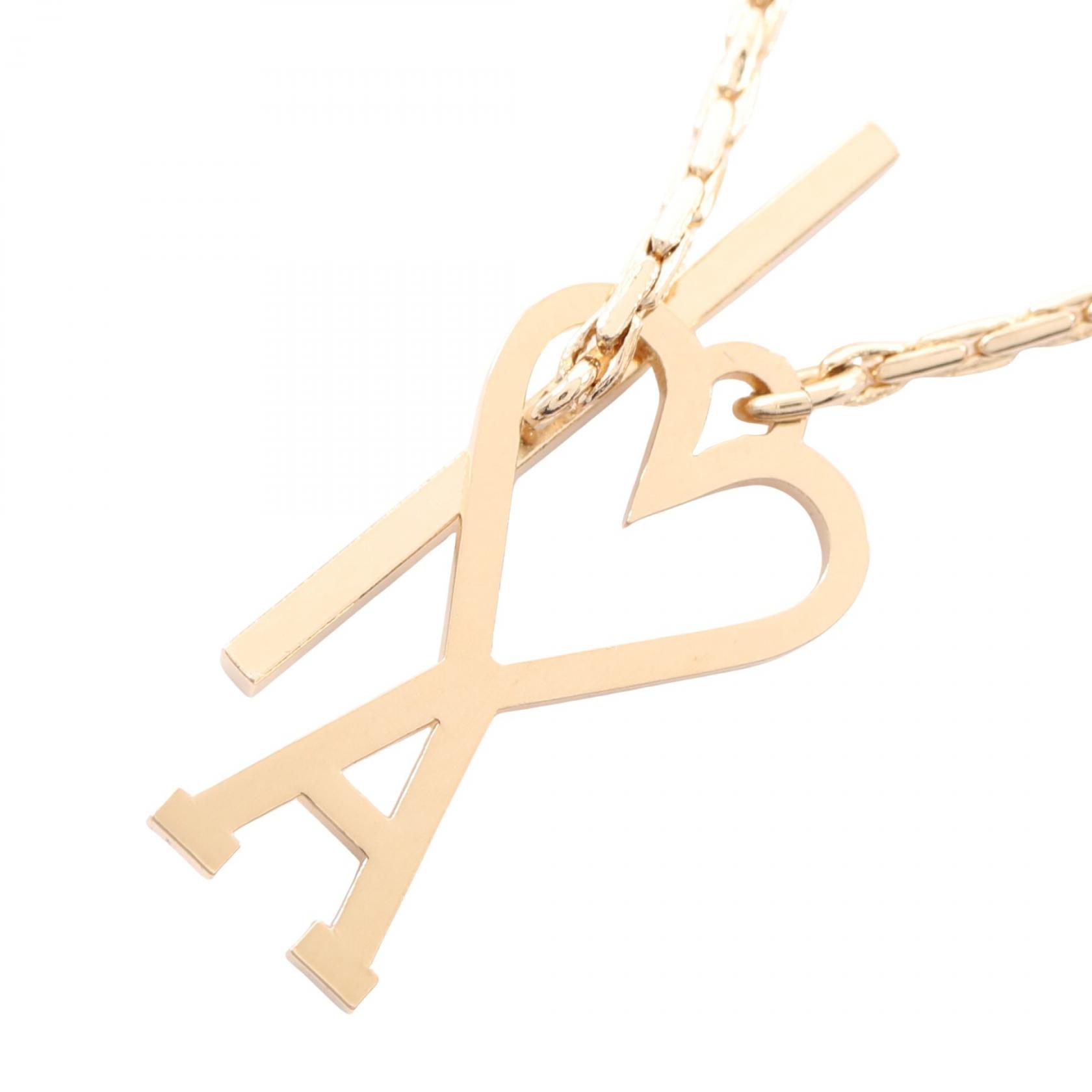 ≪5%OFFクーポン&まとめ買い10% ~7/26 9:59〆≫アミ AMI ハートロゴ ネックレス ジュエリー GP(ゴールドメッキ) レディース ゴールド系 UJW916.361902 【新品】|BRANDOFF TOKYO