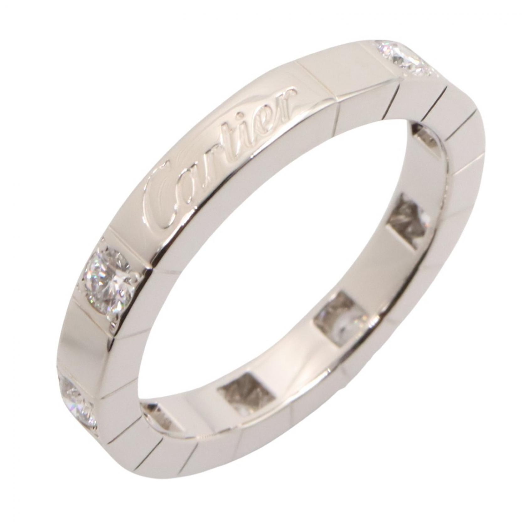 ≪5%OFFクーポン＆まとめ買い10% ～7/26 9:59〆≫カルティエ CARTIER ラニエール ダイヤ リング リング・指輪 ジュエリー K18WG（ホワイトゴールド） ダイヤモンド レディース シルバー系 / クリア系 【中古】｜BRANDOFF TOKYO