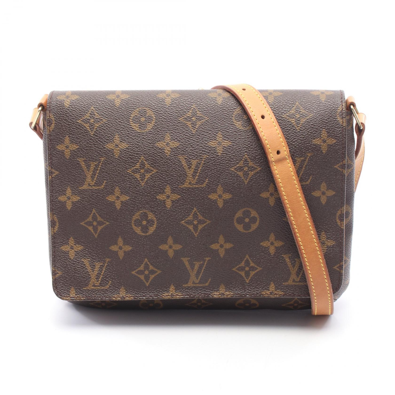 ルイ・ヴィトン LOUIS VUITTON ミュゼットタンゴ ショートストラップ モノグラム ショルダーバッグ バッグ PVCコーティングキャンバス レザー モノグラム レディース ブラウン系 M51257 【中古】｜BRANDOFF TOKYO 52,800円