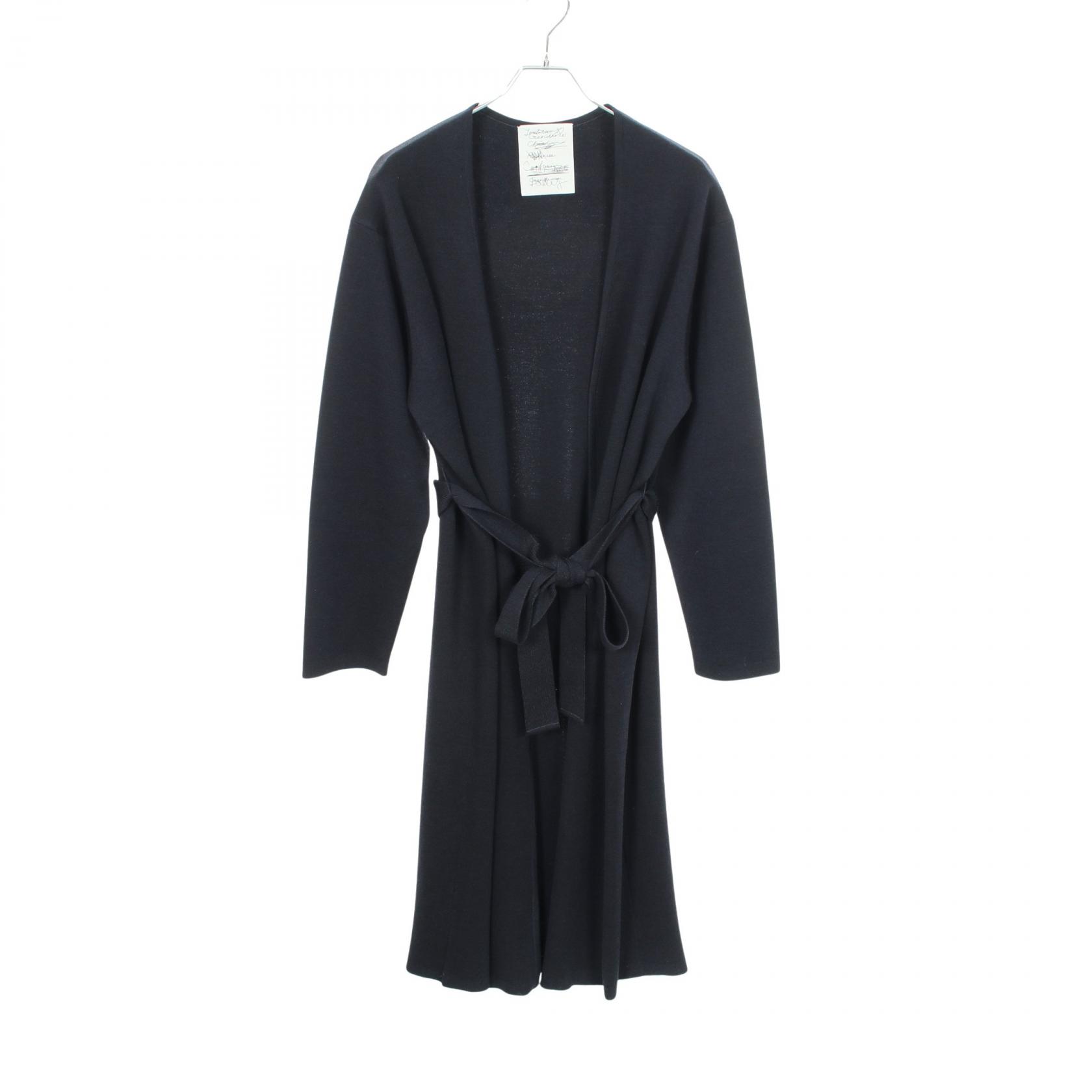 ≪5%OFFクーポン＆まとめ買い10% ～7/26 9:59〆≫カオス Chaos Confusion SILENCE ロング カーディガン 衣料品 トップス ウール レディース ネイビー系 CH206462ER 【中古】｜BRANDOFF TOKYO