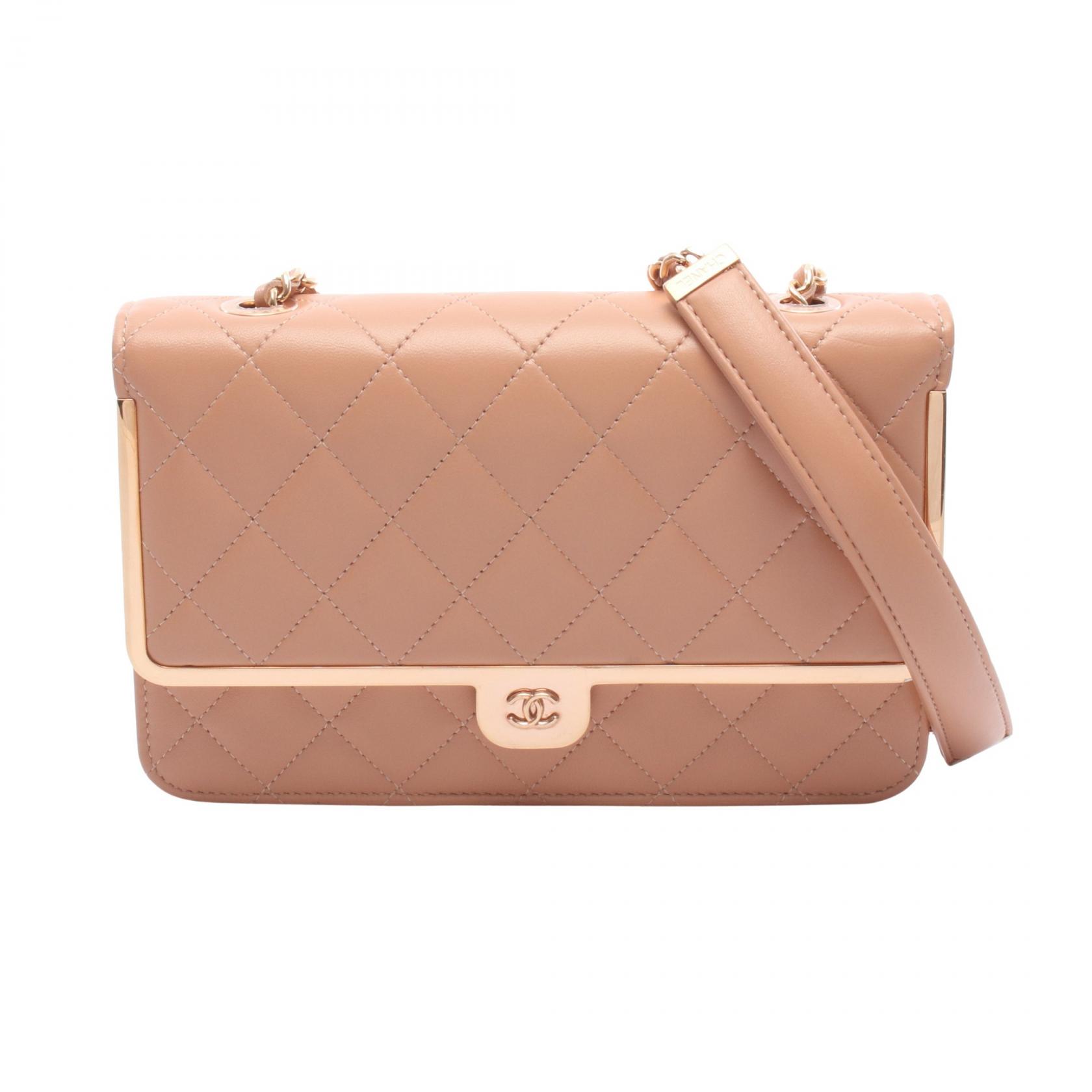 シャネル CHANEL マトラッセ ショルダーバッグ バッグ ラムスキン（羊革） レディース ピンク系 【中古】｜BRANDOFF TOKYO
