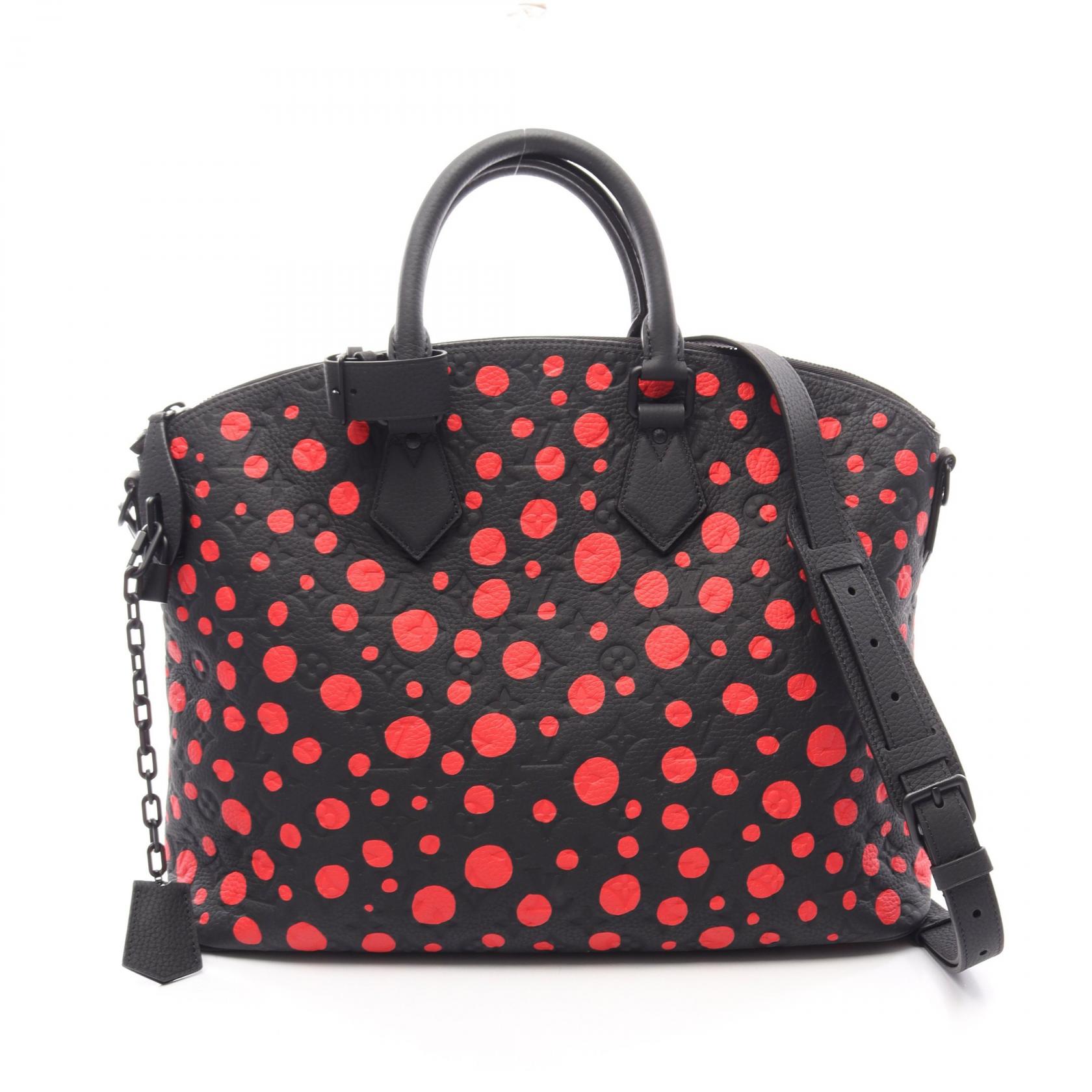 ≪5%OFFクーポン＆まとめ買い10% ～7/26 9:59〆≫ルイ・ヴィトン LOUIS VUITTON LV &times; YK ロックイット 2WAY ボストンバッグ バッグ レザー レディース ブラック系 / レッド系 M21676 【中古】｜BRANDOFF TOKYO 210,000円