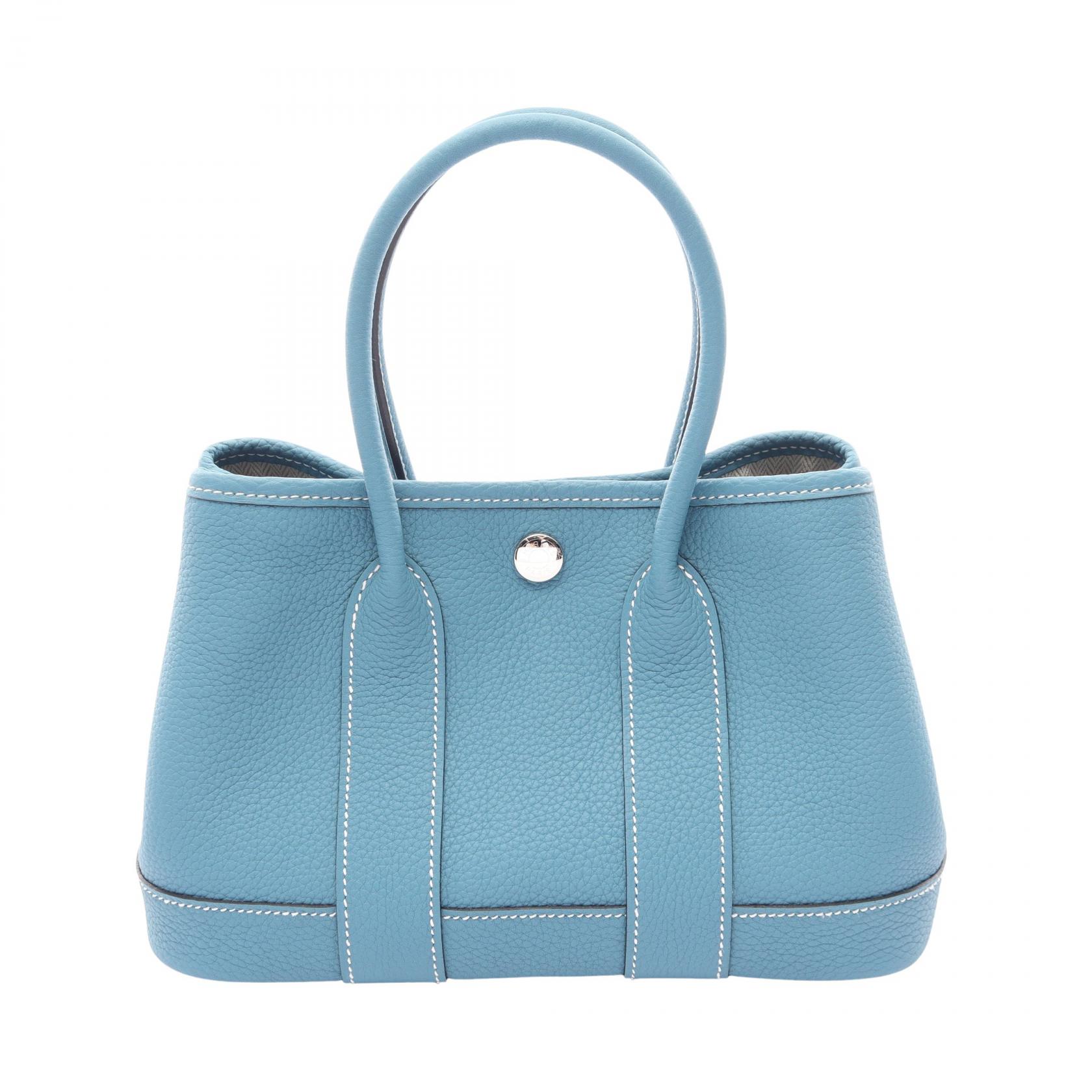 ≪5%OFFクーポン&まとめ買い10% ~7/26 9:59〆≫エルメス HERMES ネオガーデン23 ハンドバッグ バッグ レザー ネゴンダ ネゴンダ レディース ブルー系 086729CK 【中古】|BRANDOFF TOKYO