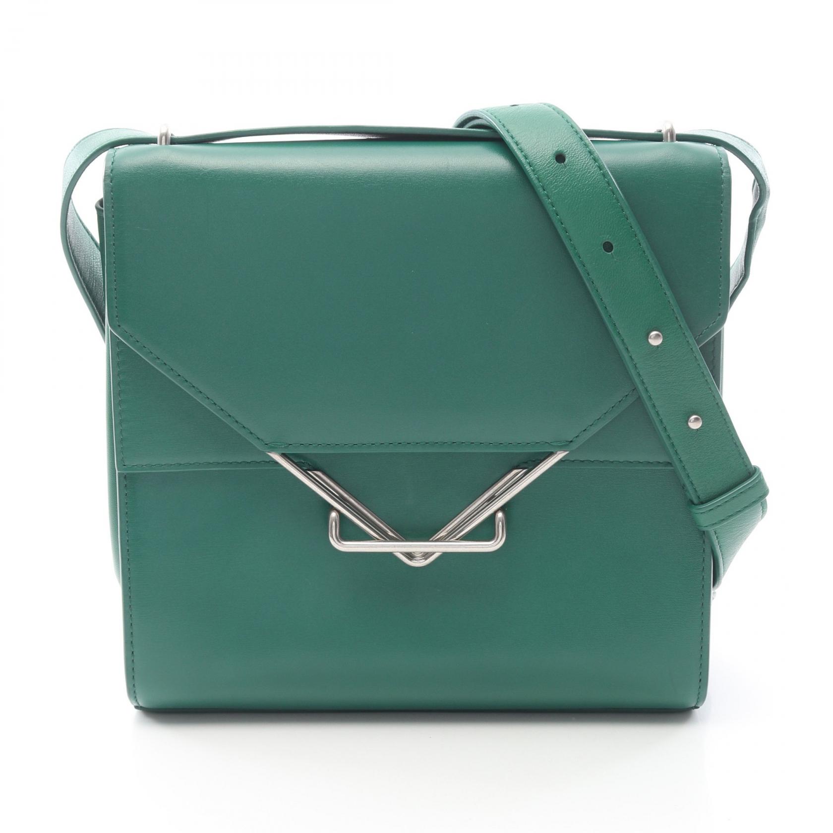≪5%OFFクーポン&まとめ買い10% ~7/26 9:59〆≫ボッテガヴェネタ BOTTEGA VENETA ザ クリップ ショルダーバッグ バッグ レザー レディース グリーン系 652391 【中古】|BRANDOFF TOKYO