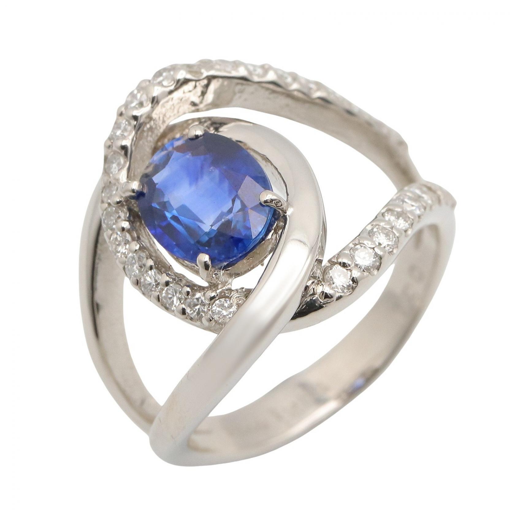 ≪5%OFFクーポン&まとめ買い10% ~7/26 9:59〆≫ジュエリー JEWELRY サファイア ダイヤ リング リング・指輪 ジュエリー Pt900プラチナ ダイヤモンド サファイア レディース ブルー系 / クリア系 / シルバー系 サファイア 8.7g 【中古】|BRANDOFF TOKYO
