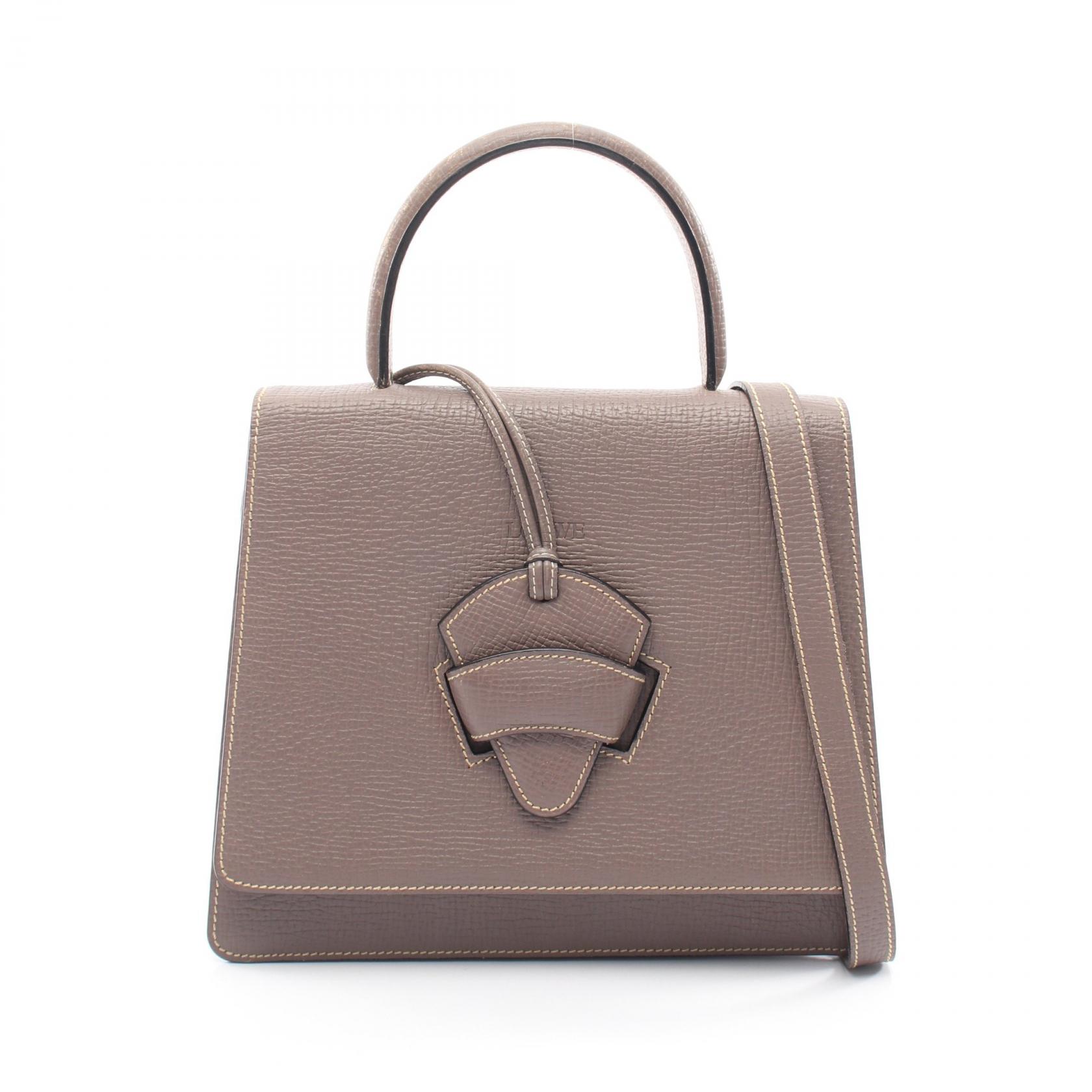 ≪5%OFFクーポン&まとめ買い10% ~7/26 9:59〆≫ロエベ LOEWE バルセロナ2WAY ハンドバッグ バッグ レザー レディース ベージュ系 【中古】|BRANDOFF TOKYO