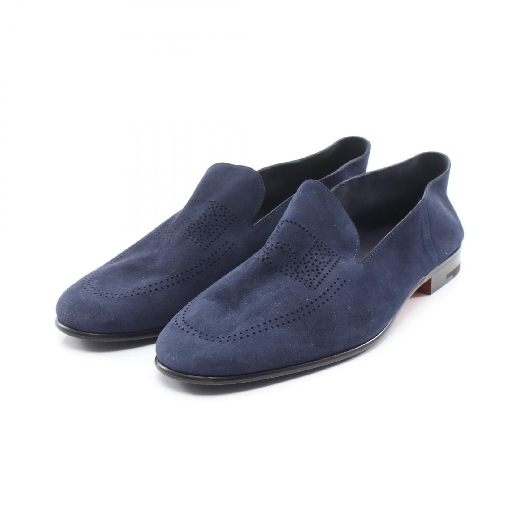 エルメス HERMES エクリプス モカシン 靴 スウェード メンズ ネイビー系 221980Z 【中古】｜BRANDOFF TOKYO 44,850円