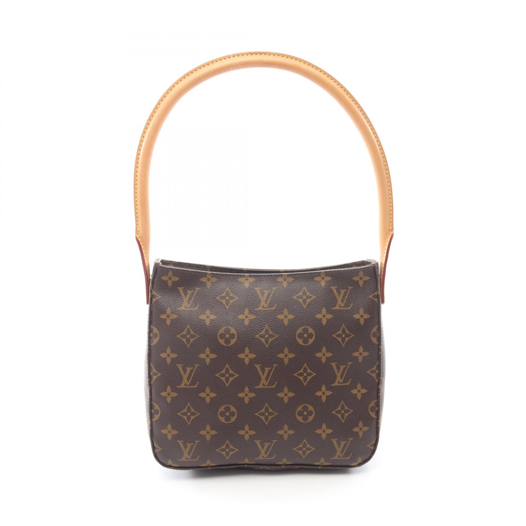 ≪5%OFFクーポン&まとめ買い10% ~7/26 9:59〆≫ルイ・ヴィトン LOUIS VUITTON ルーピングMM ショルダーバッグ バッグ PVCコーティングキャンバス レザー モノグラム レディース ブラウン系 M51146 【中古】|BRANDOFF TOKYO