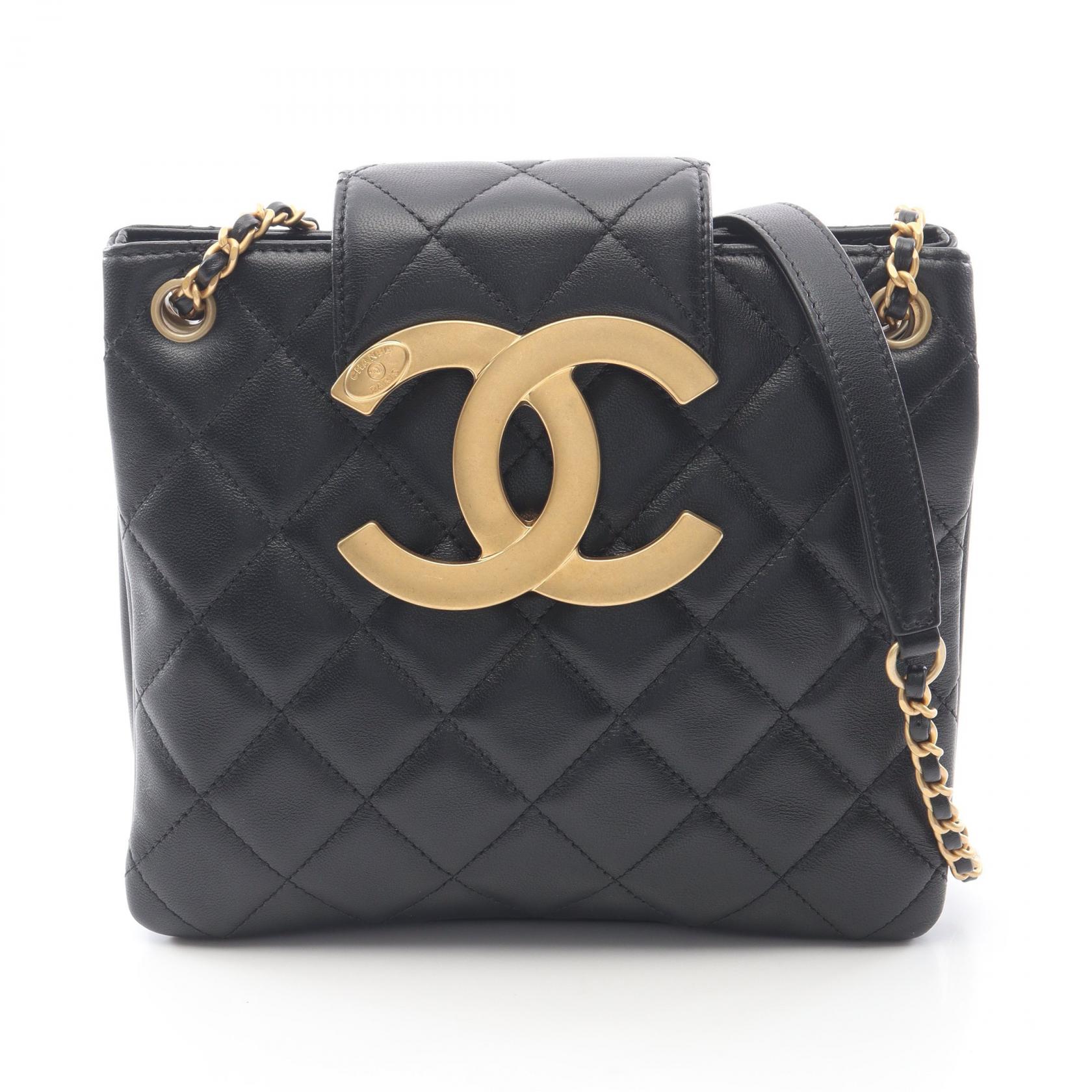 シャネル CHANEL マトラッセ ショルダーバッグ バッグ ラムスキン（羊革） レディース ブラック系 AS4596 【中古】｜BRANDOFF TOKYO 369,000円