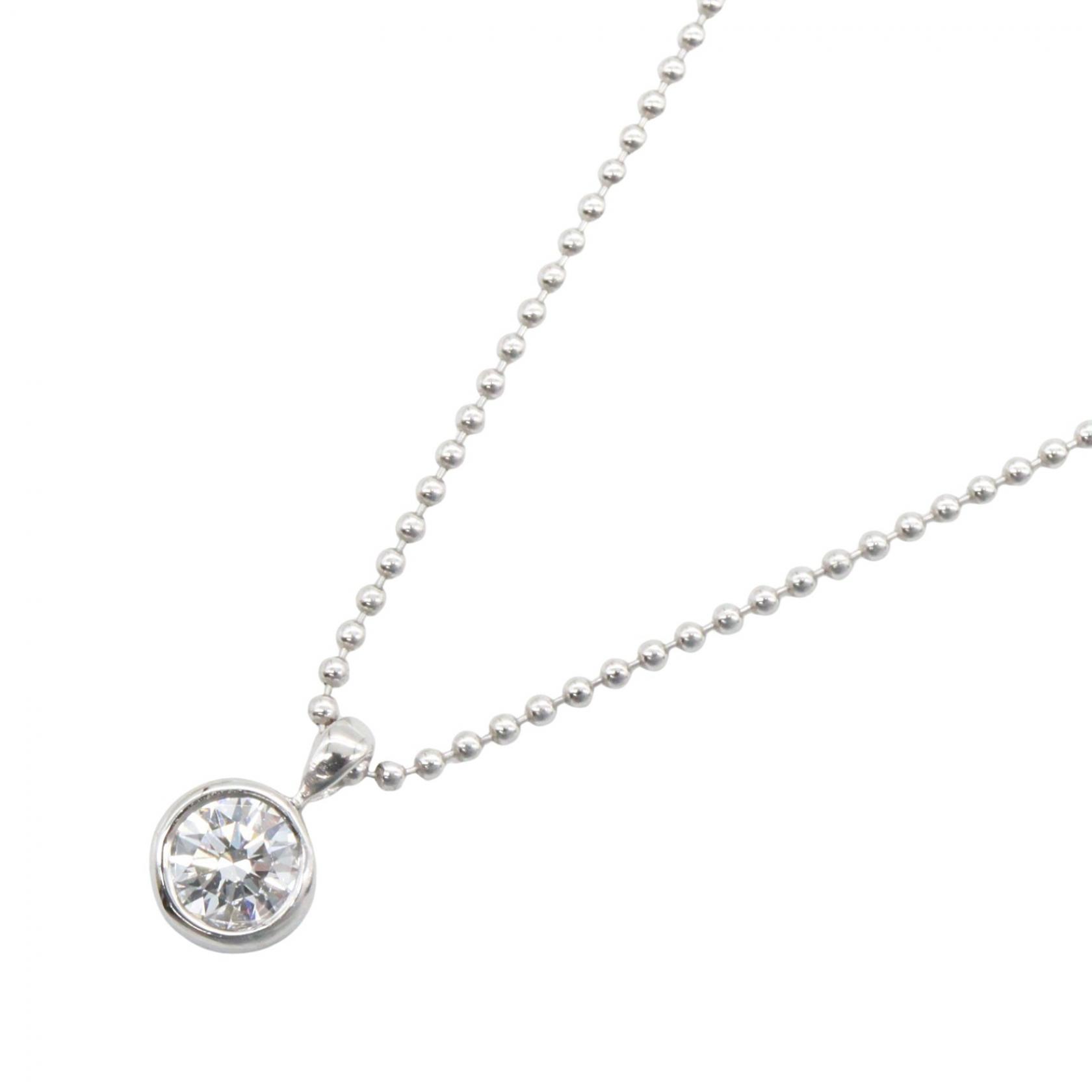 ≪5%OFFクーポン＆まとめ買い10% ～7/26 9:59〆≫ジュエリー JEWELRY ダイヤモンド ネックレス ネックレス ジュエリー Pt900プラチナ Pt850プラチナ ダイヤモンド レディース シルバー系 / クリア系 ﾀﾞｲﾔ 2.8g 【中古】｜BRANDOFF TOKYO 63,800円