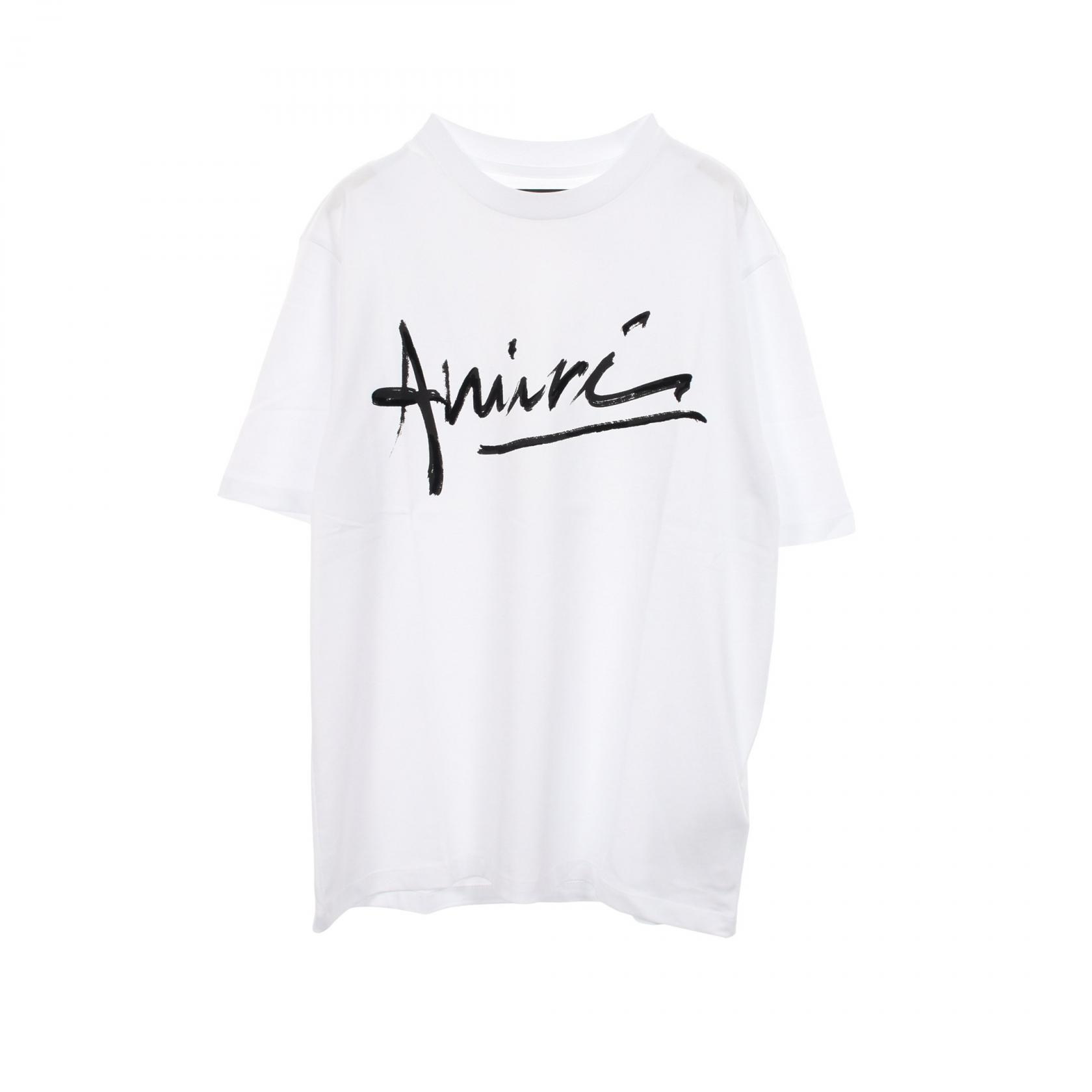 ≪5%OFFクーポン&まとめ買い10% ~7/26 9:59〆≫アミリ AMIRI Script ロゴ 半袖Tシャツ 衣料品 トップス コットン メンズ ホワイト系 AMTOJR1020100M 【新品】|BRANDOFF TOKYO
