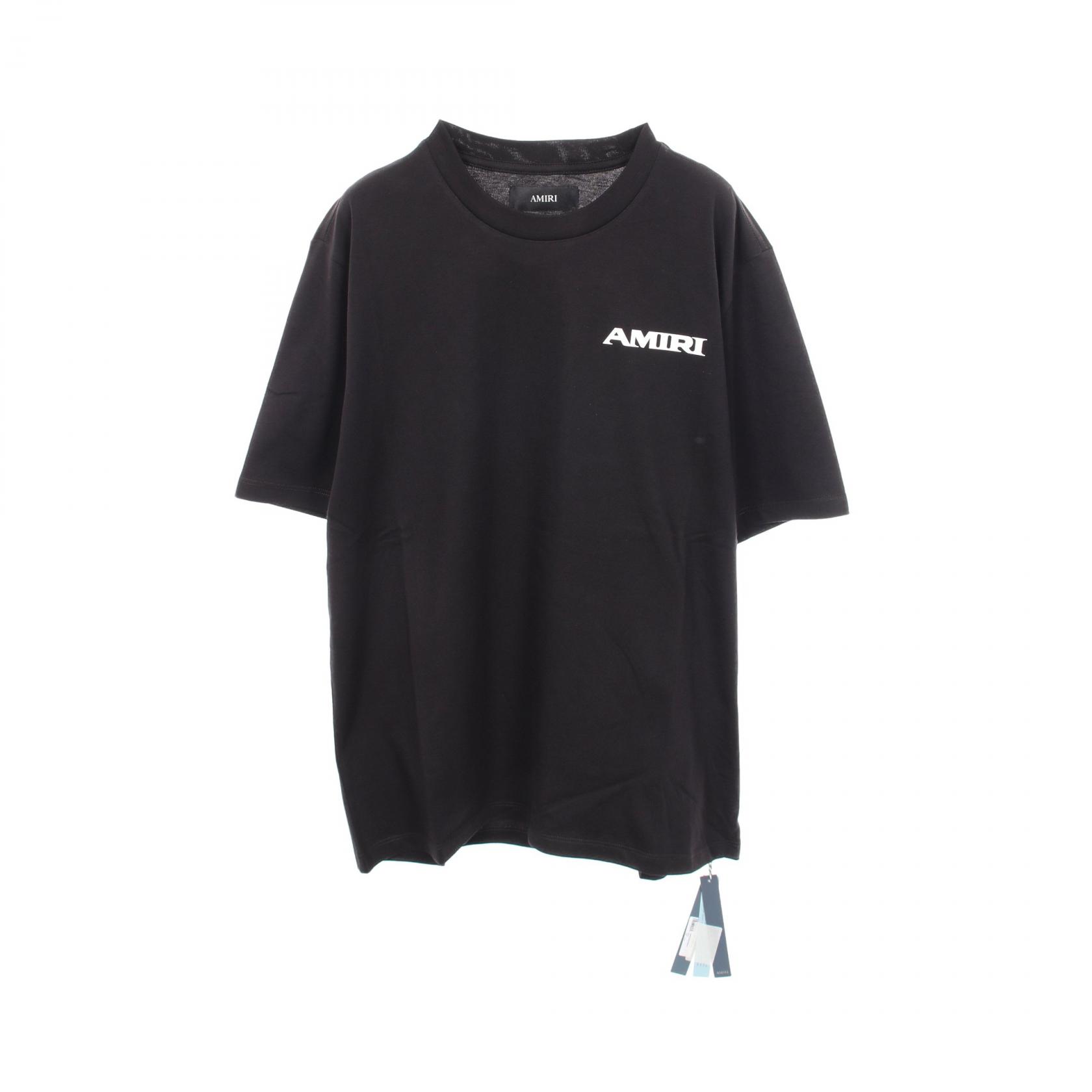≪5%OFFクーポン＆まとめ買い10% ～7/26 9:59〆≫アミリ AMIRI Sports 半袖Tシャツ 衣料品 トップス コットン メンズ ブラック系 AMTOJR1041001L 【新品】｜BRANDOFF TOKYO