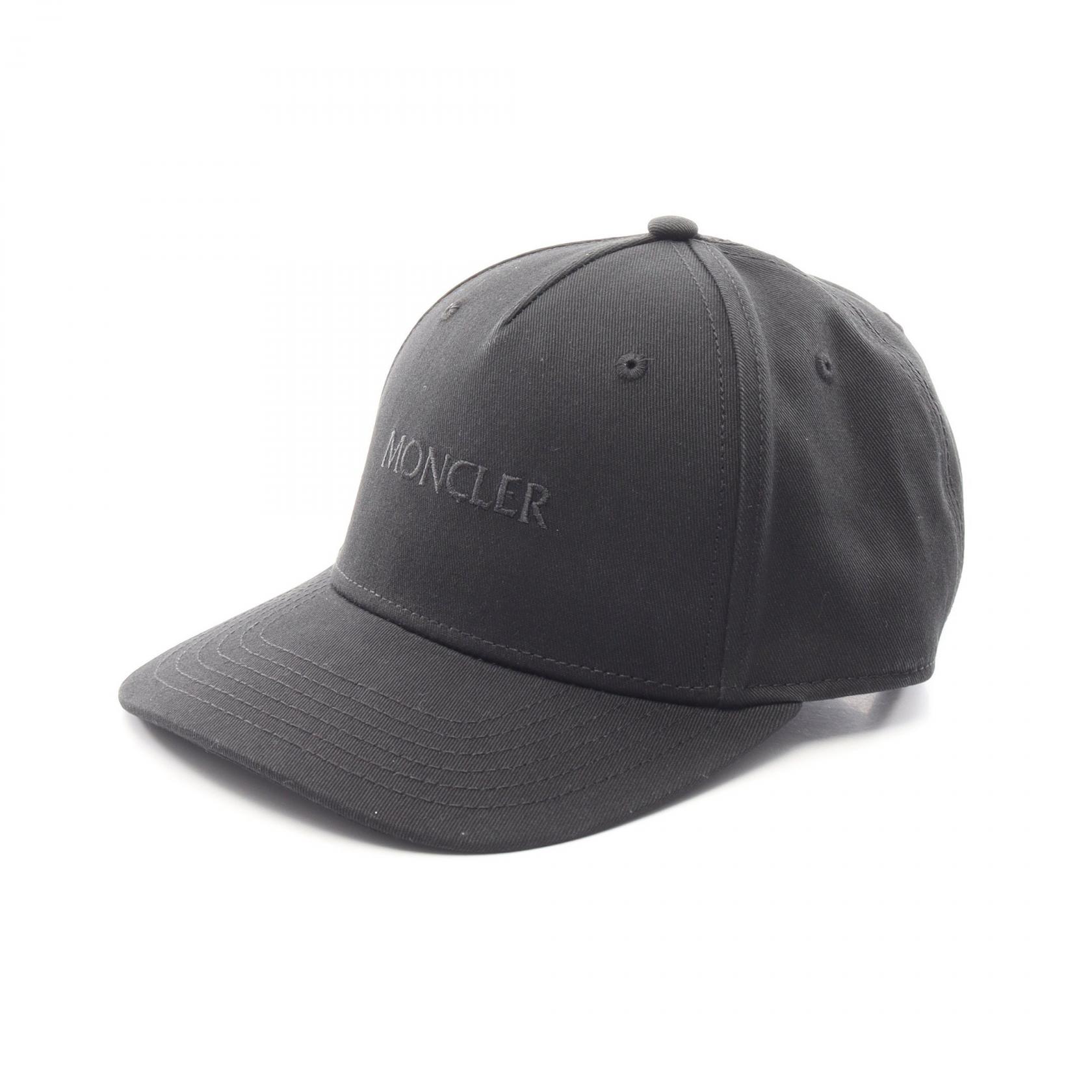 ≪5%OFFクーポン＆まとめ買い10% ～7/26 9:59〆≫モンクレール MONCLER ロゴ刺繍 ベースボール キャップ 帽子 コットン メンズ レディース ブラック系 3B0005404863999 【新品】｜BRANDOFF TOKYO