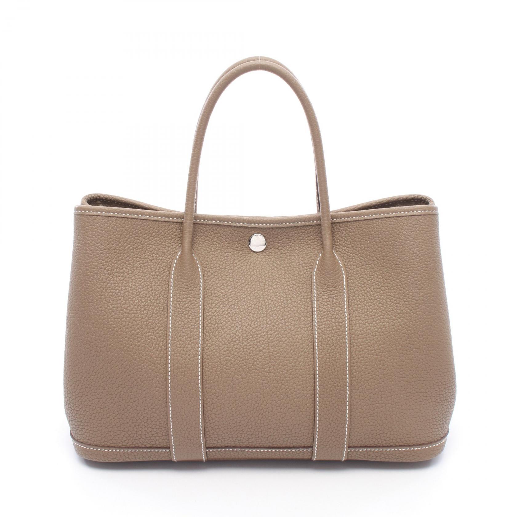 ≪5%OFFクーポン&まとめ買い10% ~7/26 9:59〆≫エルメス HERMES ガーデンパーティTPM トートバッグ バッグ レザー ネゴンダ ネゴンダ レディース グレー系 【中古】|BRANDOFF TOKYO
