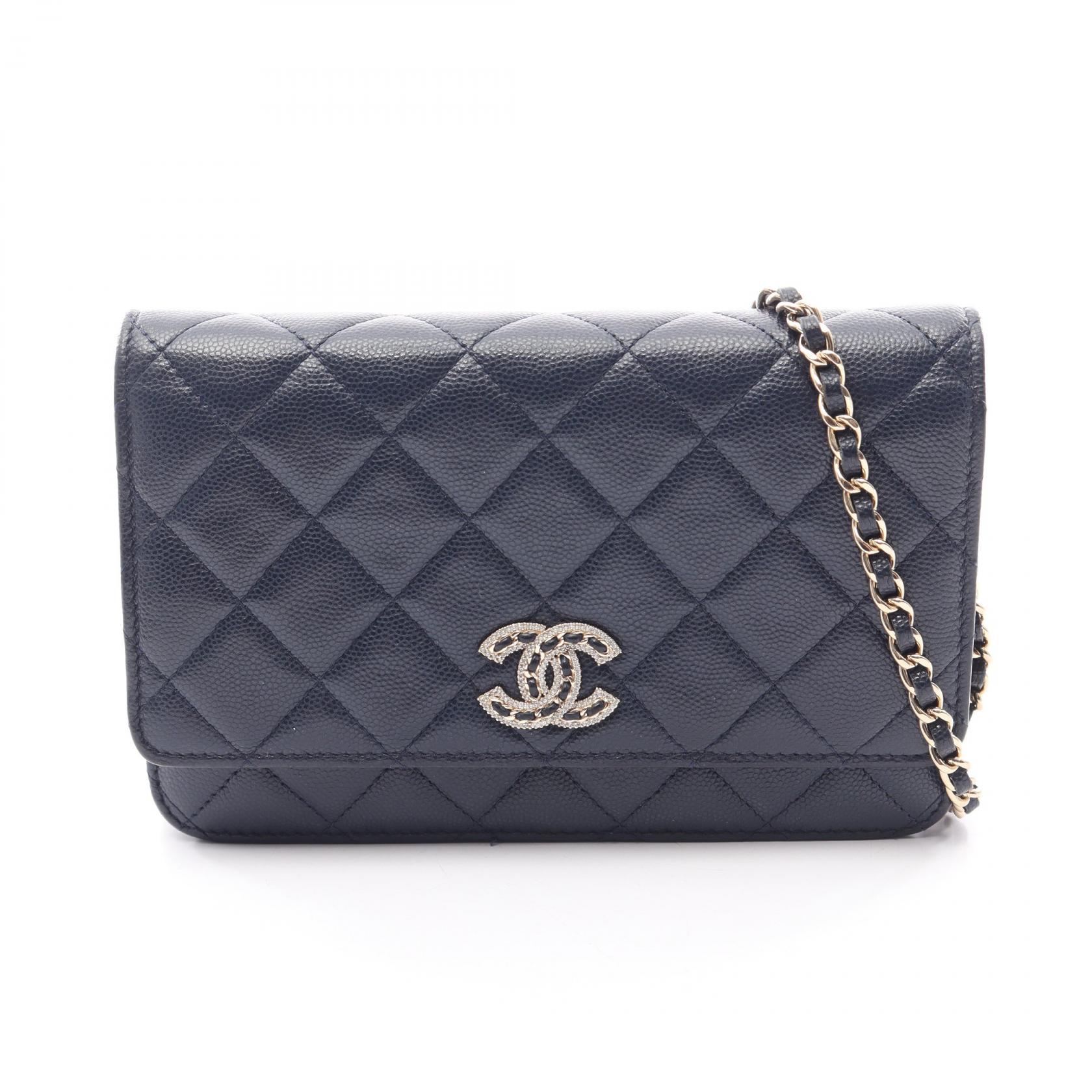 シャネル CHANEL CHANEL19 ショルダーバッグ バッグ カーフ（牛革） レディース ネイビー系 AP3516 【中古】｜BRANDOFF TOKYO