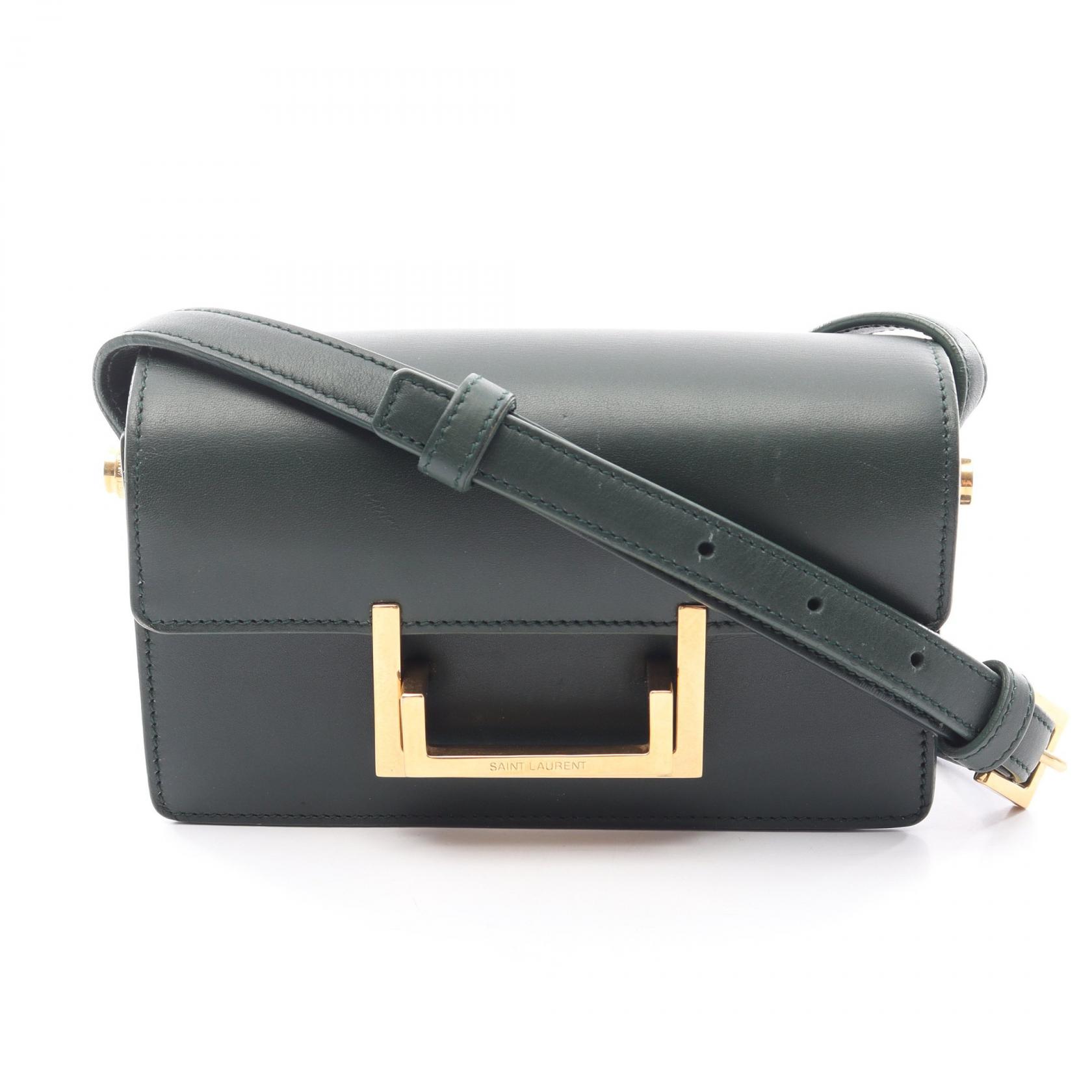 ≪5%OFFクーポン&まとめ買い10% ~7/26 9:59〆≫サンローランパリ SAINT LAURENT PARIS クラシック ルル ショルダーバッグ バッグ レザー レディース グリーン系 318249 【中古】|BRANDOFF TOKYO