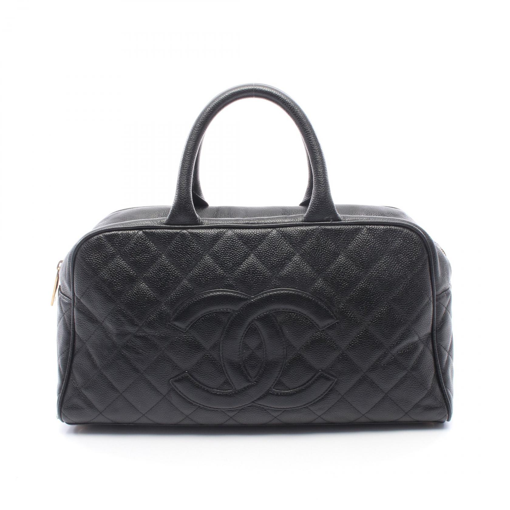 ≪5%OFFクーポン&まとめ買い10% ~7/26 9:59〆≫シャネル CHANEL マトラッセ ココマーク ボストンバッグ バッグ キャビアスキン(グレインドカーフ) レディース ブラック系 【中古】|BRANDOFF TOKYO
