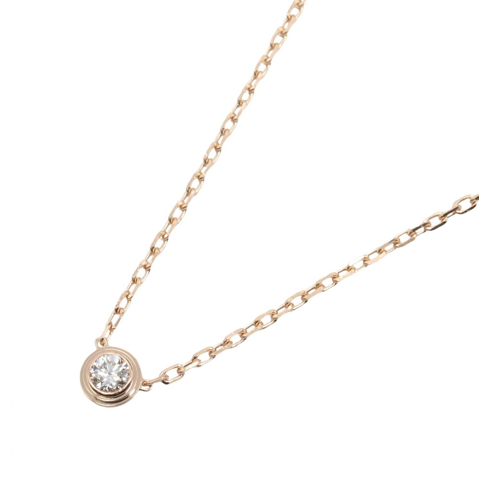 ≪5%OFFクーポン&まとめ買い10% ~7/26 9:59〆≫カルティエ CARTIER ダムール SM ネックレス ネックレス ジュエリー K18PG(ピンクゴールド) ダイヤモンド レディース ゴールド系 / クリア系 B7215700 【中古】|BRANDOFF TOKYO