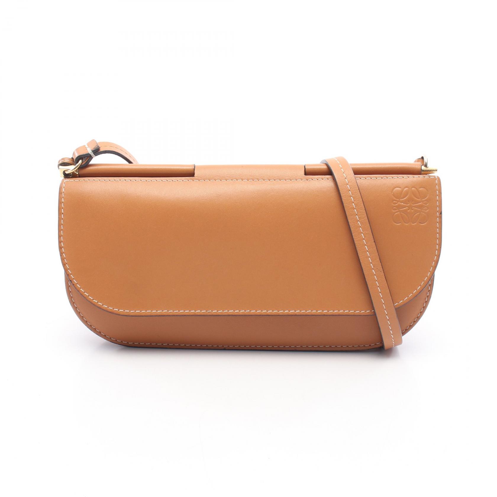 ロエベ LOEWE ゲート ポシェットウォレット ショルダーバッグ バッグ レザー レディース ブラウン系 【中古】｜BRANDOFF TOKYO
