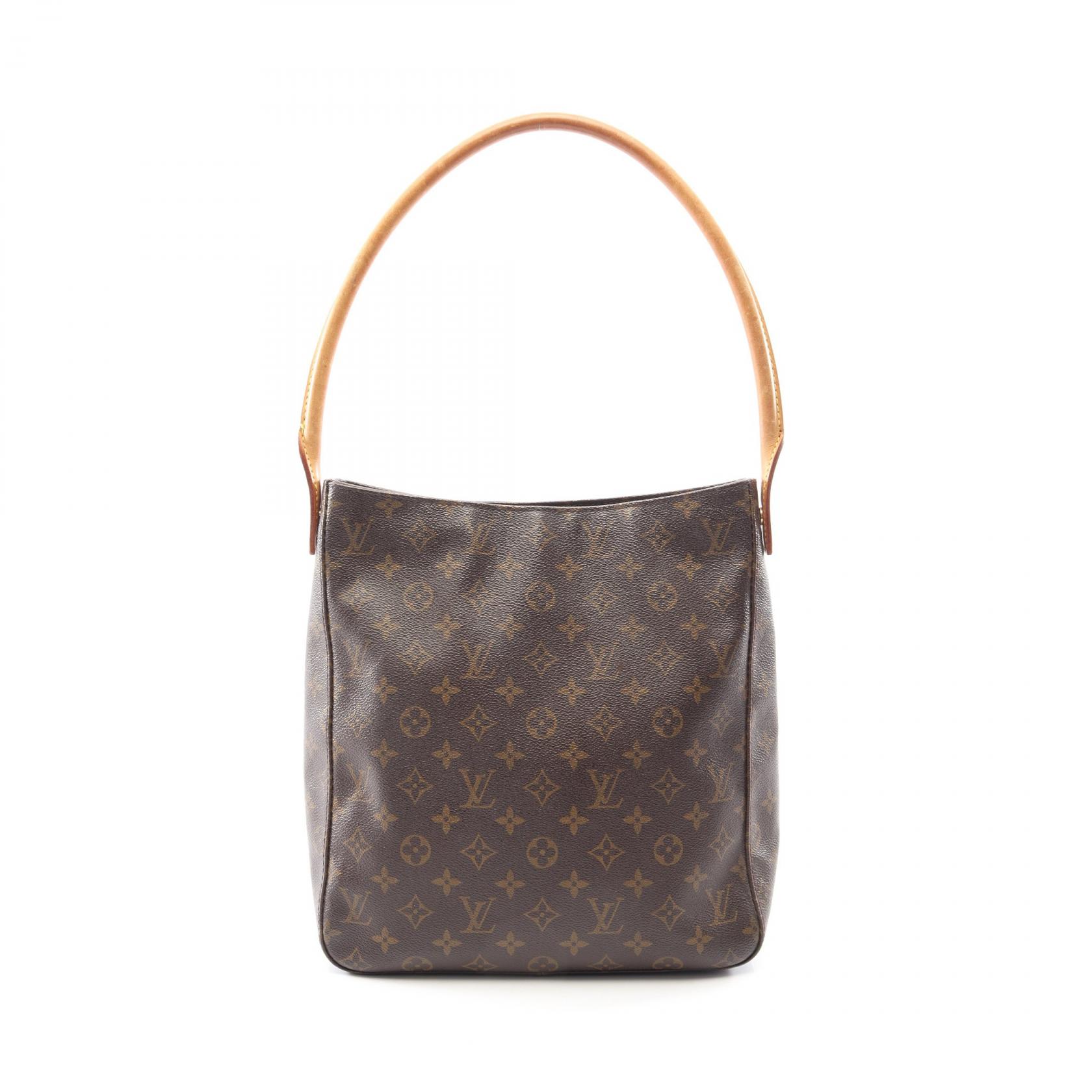ルイ・ヴィトン LOUIS VUITTON ルーピングGM モノグラム ショルダーバッグ バッグ PVCコーティングキャンバス レザー レディース ブラウン系 M51145 【中古】｜BRANDOFF TOKYO