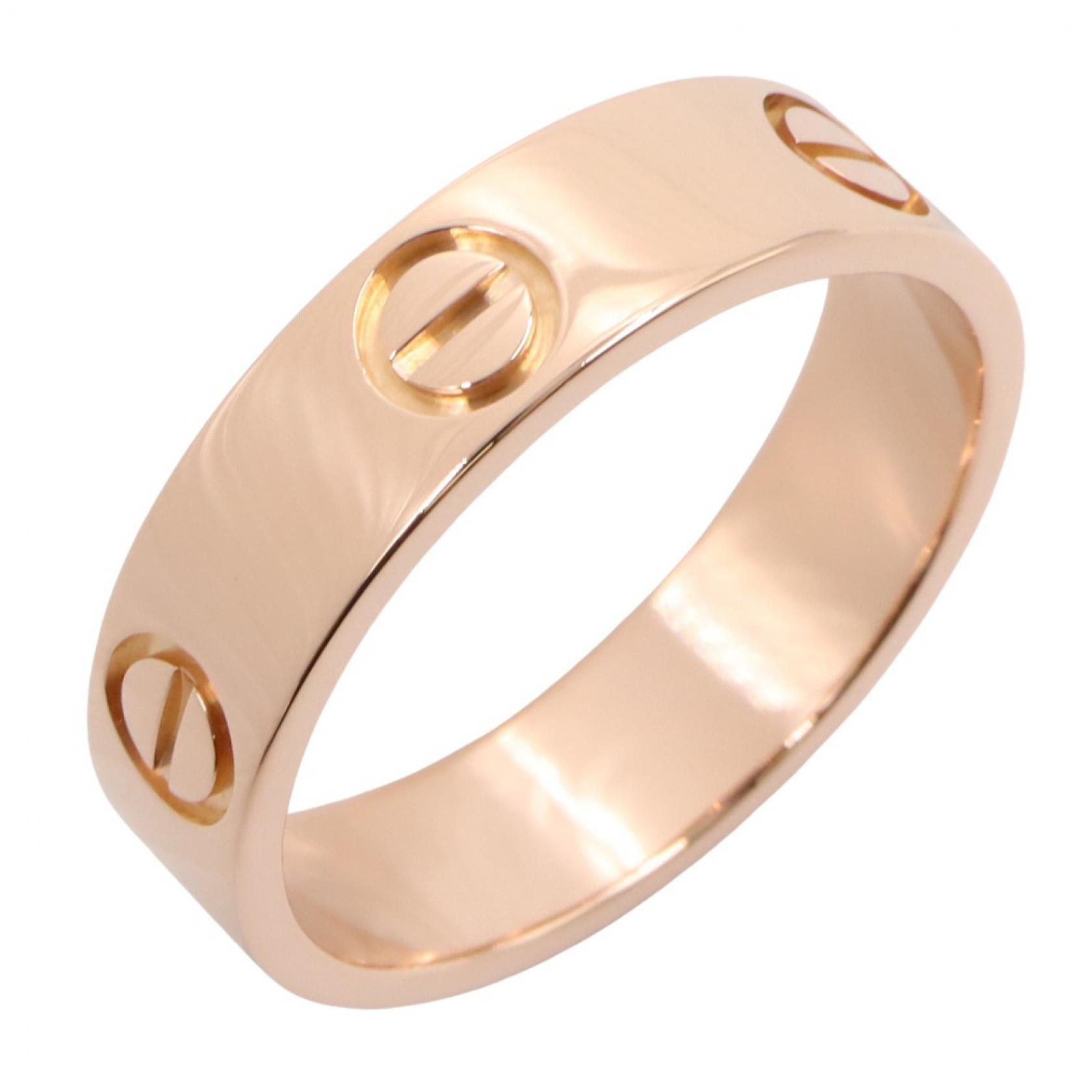 ≪5%OFFクーポン＆まとめ買い10% ～7/26 9:59〆≫カルティエ CARTIER ラブリング リング・指輪 ジュエリー K18PG（ピンクゴールド） レディース ゴールド系 B4084800 【中古】｜BRANDOFF TOKYO 136,500円