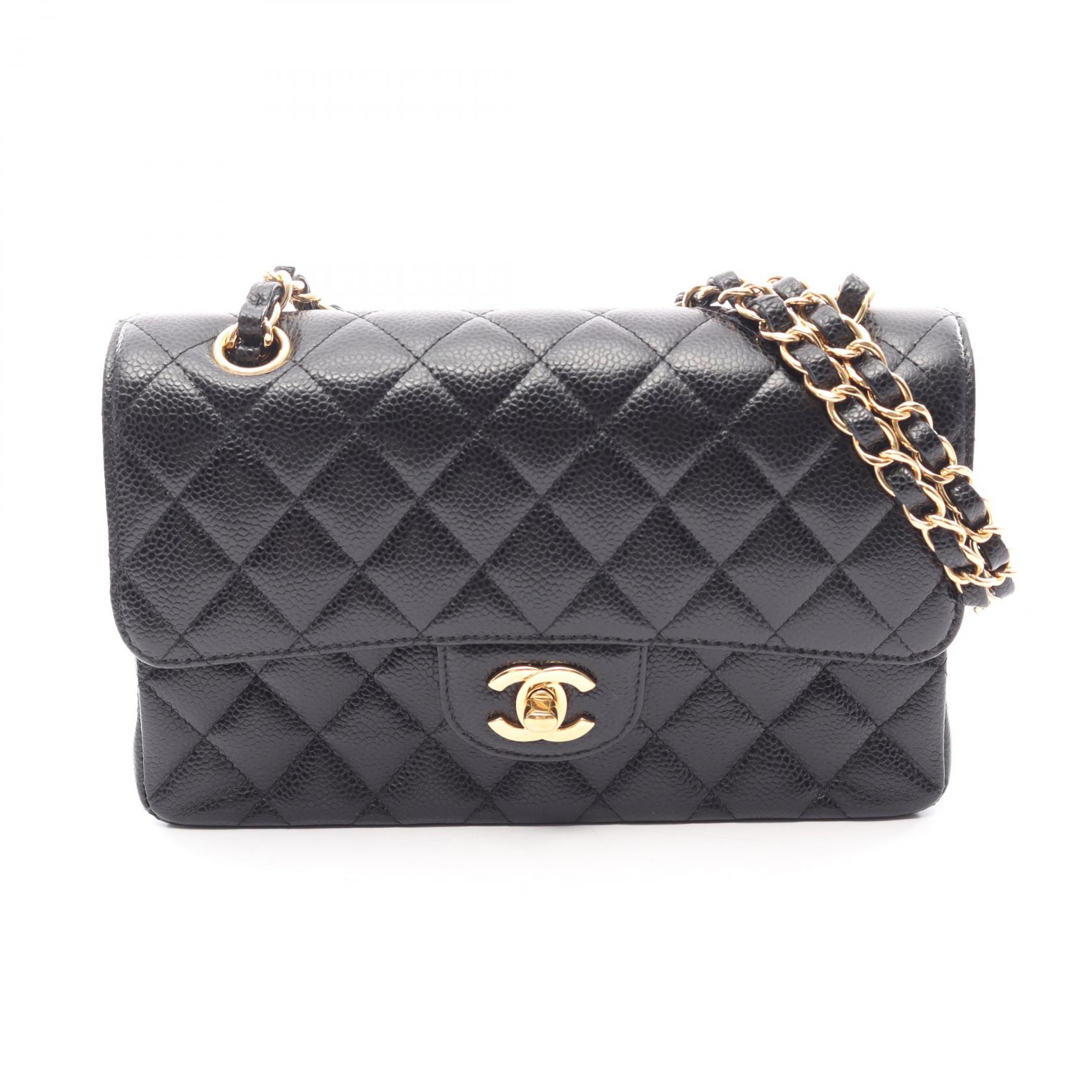 ≪5%OFFクーポン&まとめ買い10% ~7/26 9:59〆≫シャネル CHANEL マトラッセ Wフラップ ショルダーバッグ バッグ キャビアスキン(グレインドカーフ) レディース ブラック系 A01113 【中古】|BRANDOFF TOKYO
