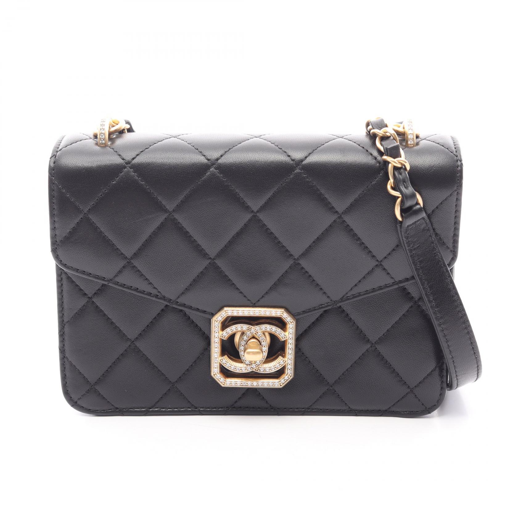 ≪5%OFFクーポン&まとめ買い10% ~7/26 9:59〆≫シャネル CHANEL マトラッセ ショルダーバッグ バッグ ラムスキン(羊革) レディース ブラック系 【中古】|BRANDOFF TOKYO