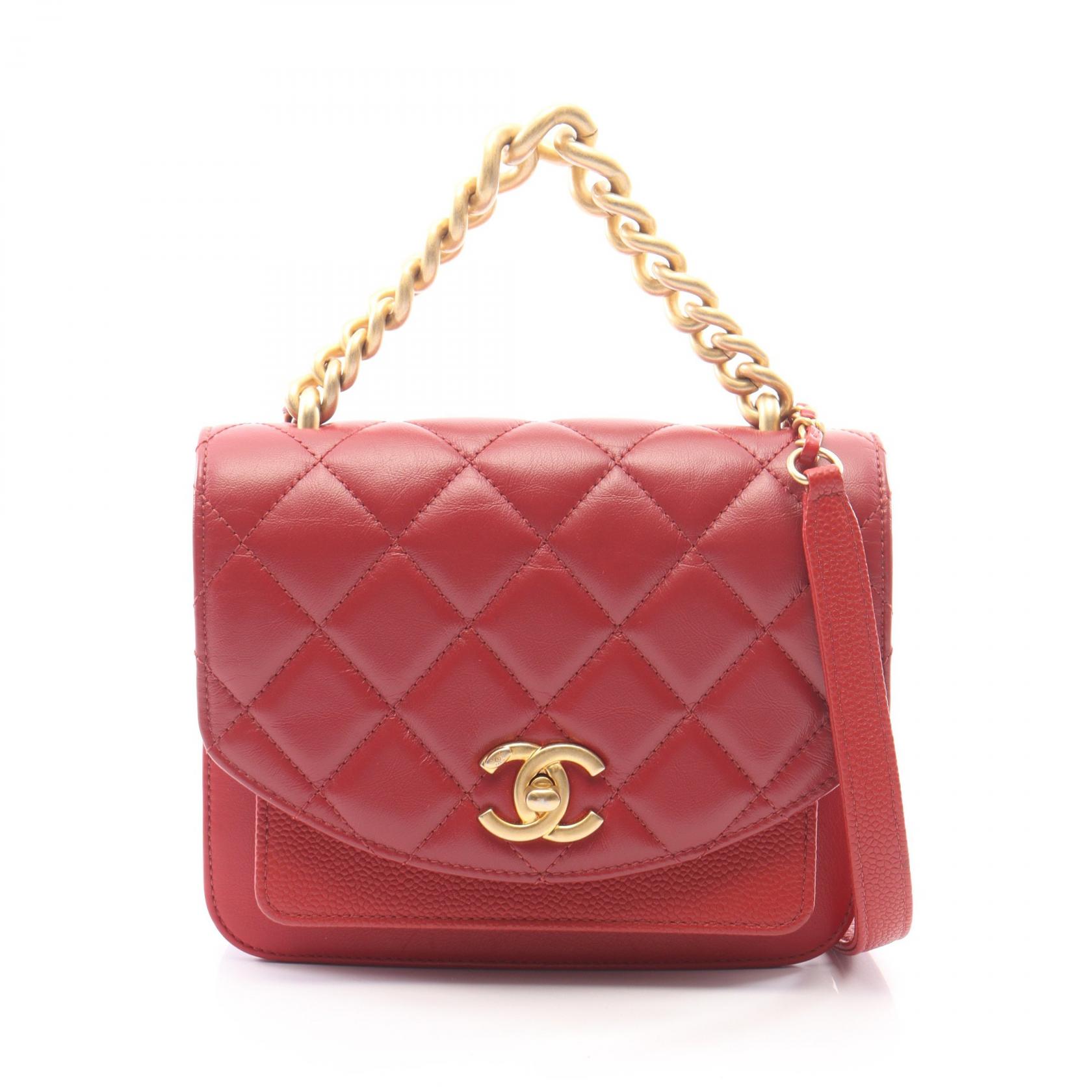 シャネル CHANEL マトラッセ 2WAY ショルダーバッグ バッグ レザー キャビアスキン(グレインドカーフ) レディース レッド系 AS0785 【中古】｜BRANDOFF TOKYO