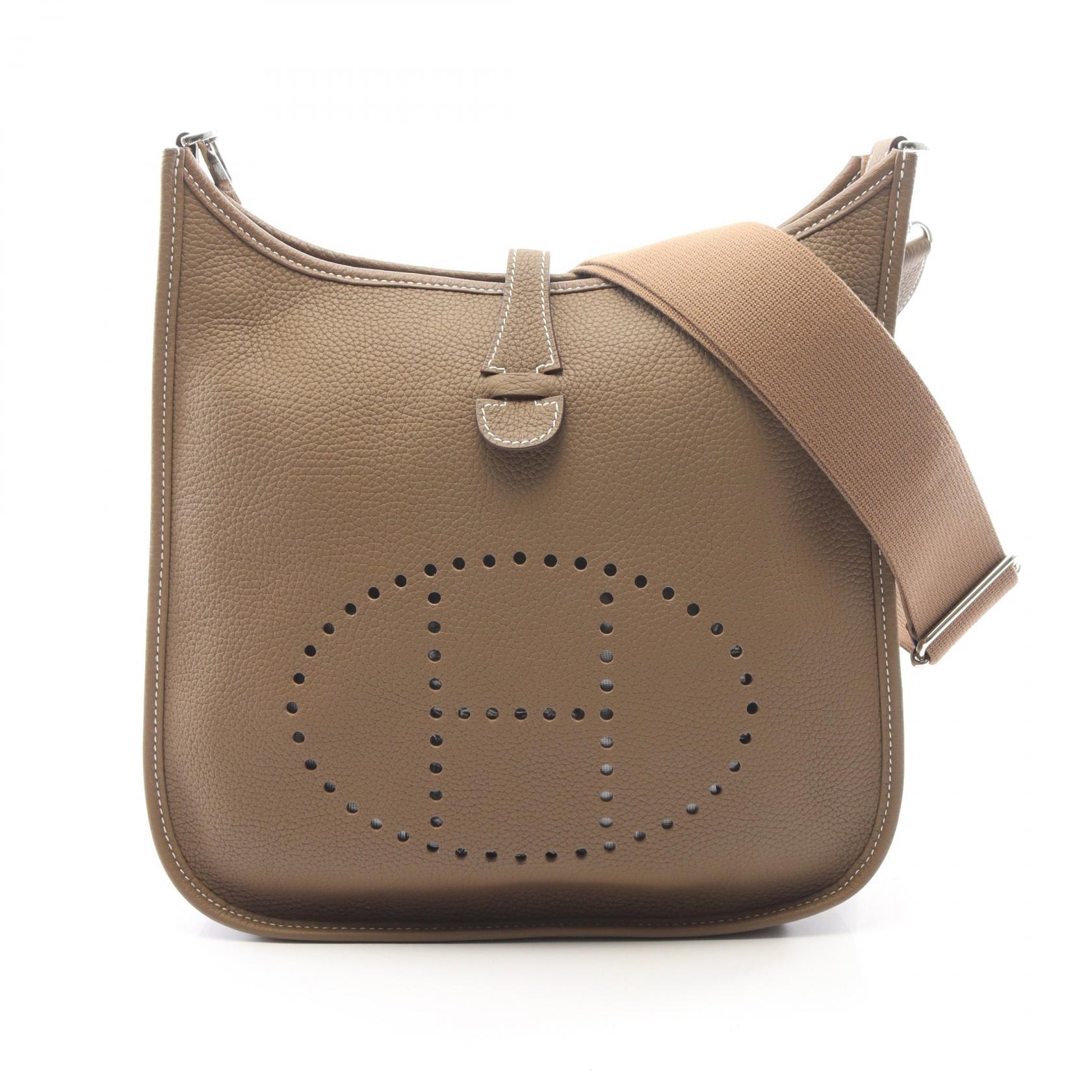 ≪5%OFFクーポン&まとめ買い10% ~7/26 9:59〆≫エルメス HERMES エヴリン 3 トロワ PM ショルダーバッグ バッグ レザー トリヨンクレマンス トリヨンクレマンス レディース グレー系 【中古】|BRANDOFF TOKYO