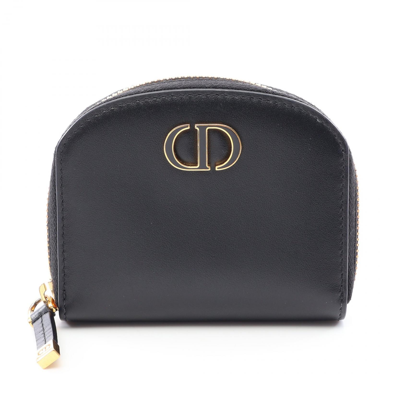 ディオール Dior 30 MONTAIGNE モンテーニュ コインケース 財布 レザー レディース ブラック系 S2193UQBE 【中古】｜BRANDOFF TOKYO