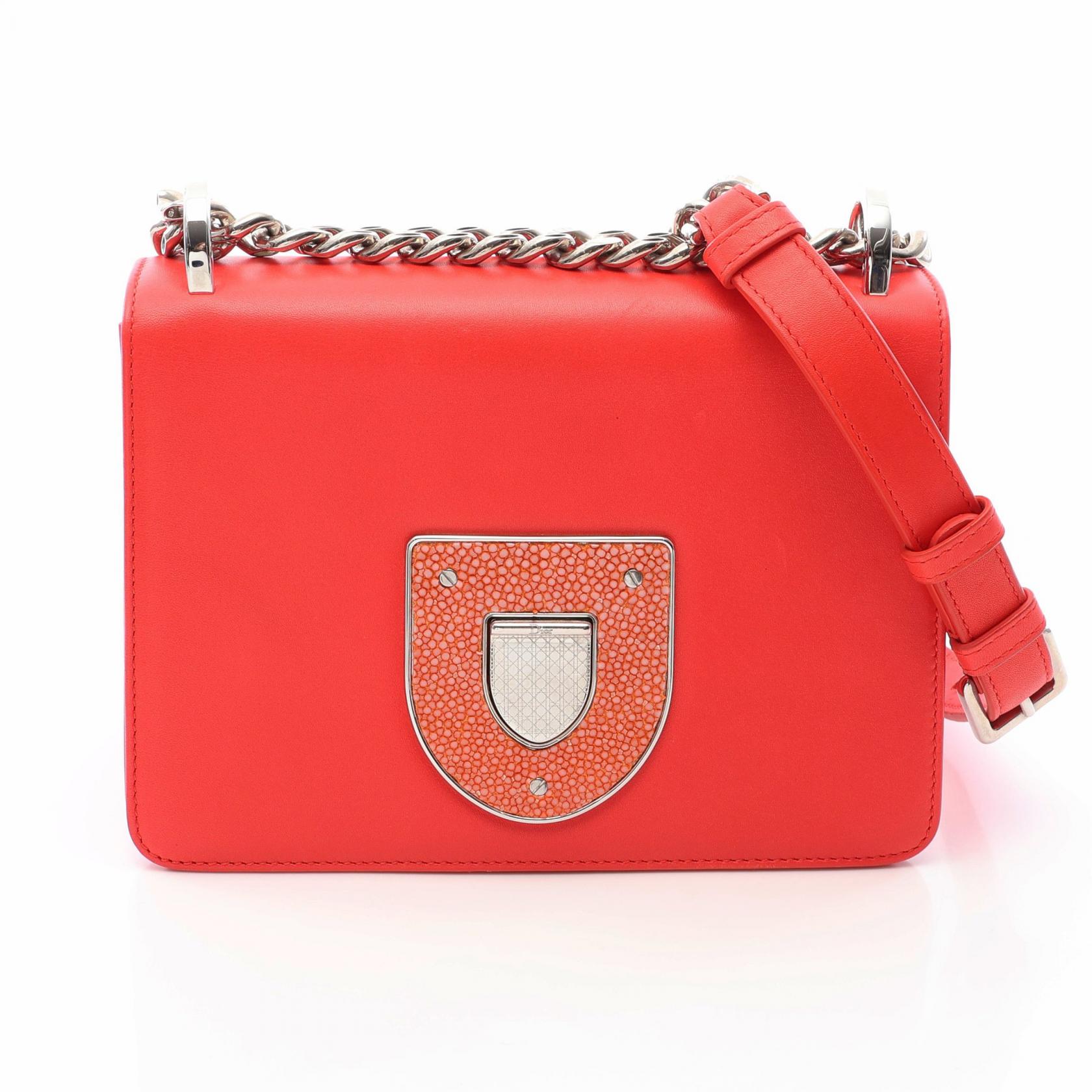 ディオール Dior DIORAMA ディオラマ ショルダーバッグ バッグ レザー レディース レッド系 【中古】｜BRANDOFF TOKYO