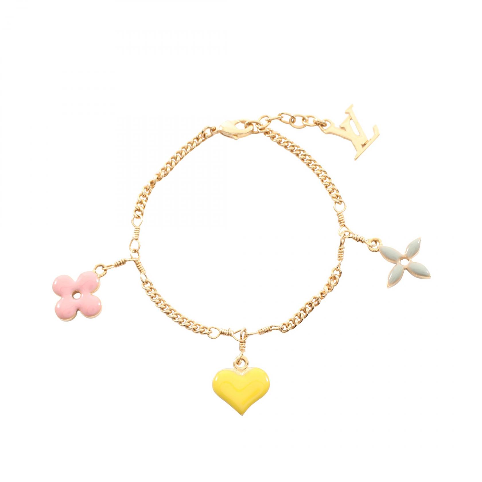 ≪5%OFFクーポン&まとめ買い10% ~7/26 9:59〆≫ルイ・ヴィトン LOUIS VUITTON ブラスレ スウィ—トモノグラム ブレスレット アクセサリー GP(ゴールドメッキ) レディース ゴールド系 / マルチカラー M65477 【中古】|BRANDOFF TOKYO