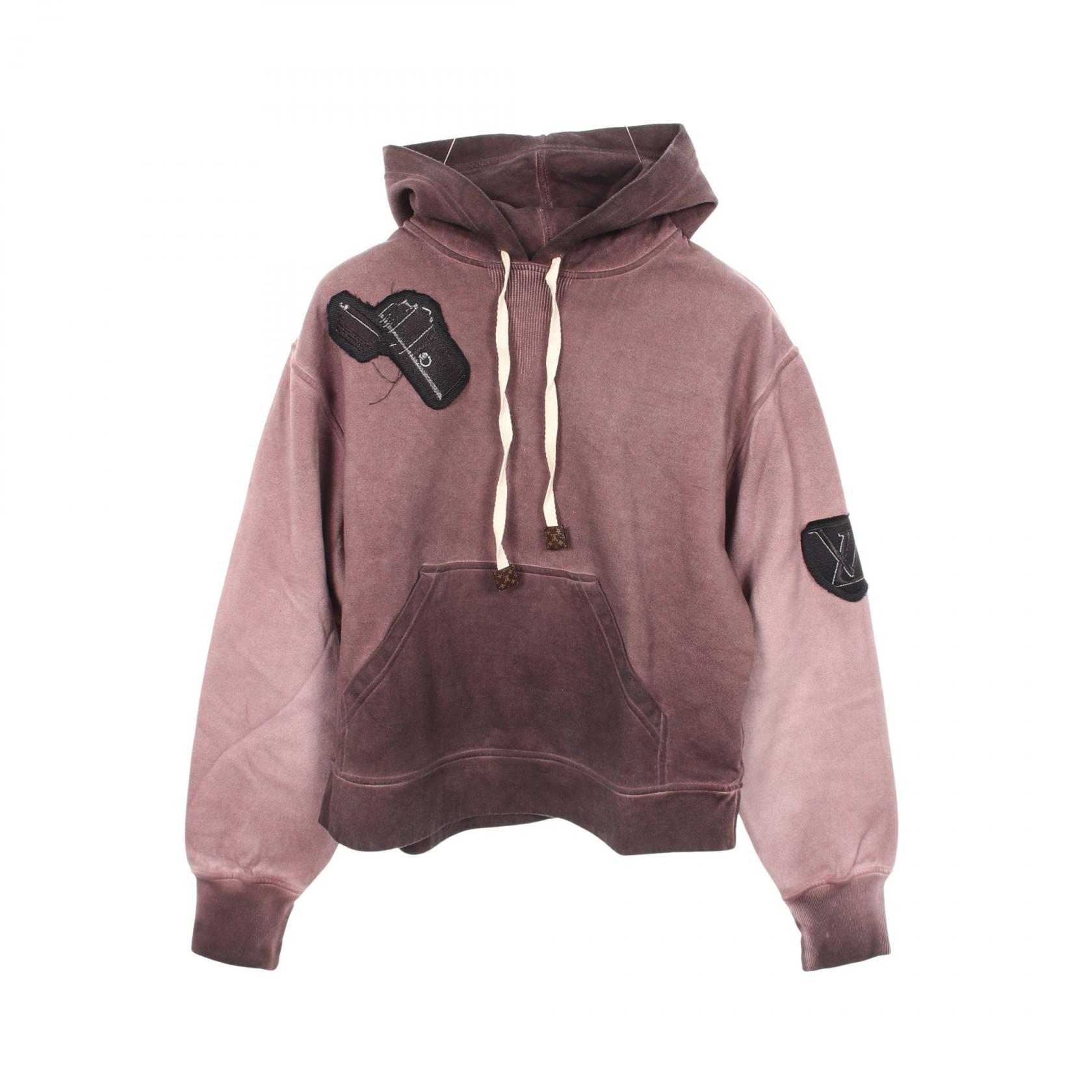 ルイ・ヴィトン LOUIS VUITTON ロゴワッペン グラデーション パーカー 衣料品 トップス コットン レディース パープル系 RW192W QQF FHKL13 【中古】｜BRANDOFF TOKYO