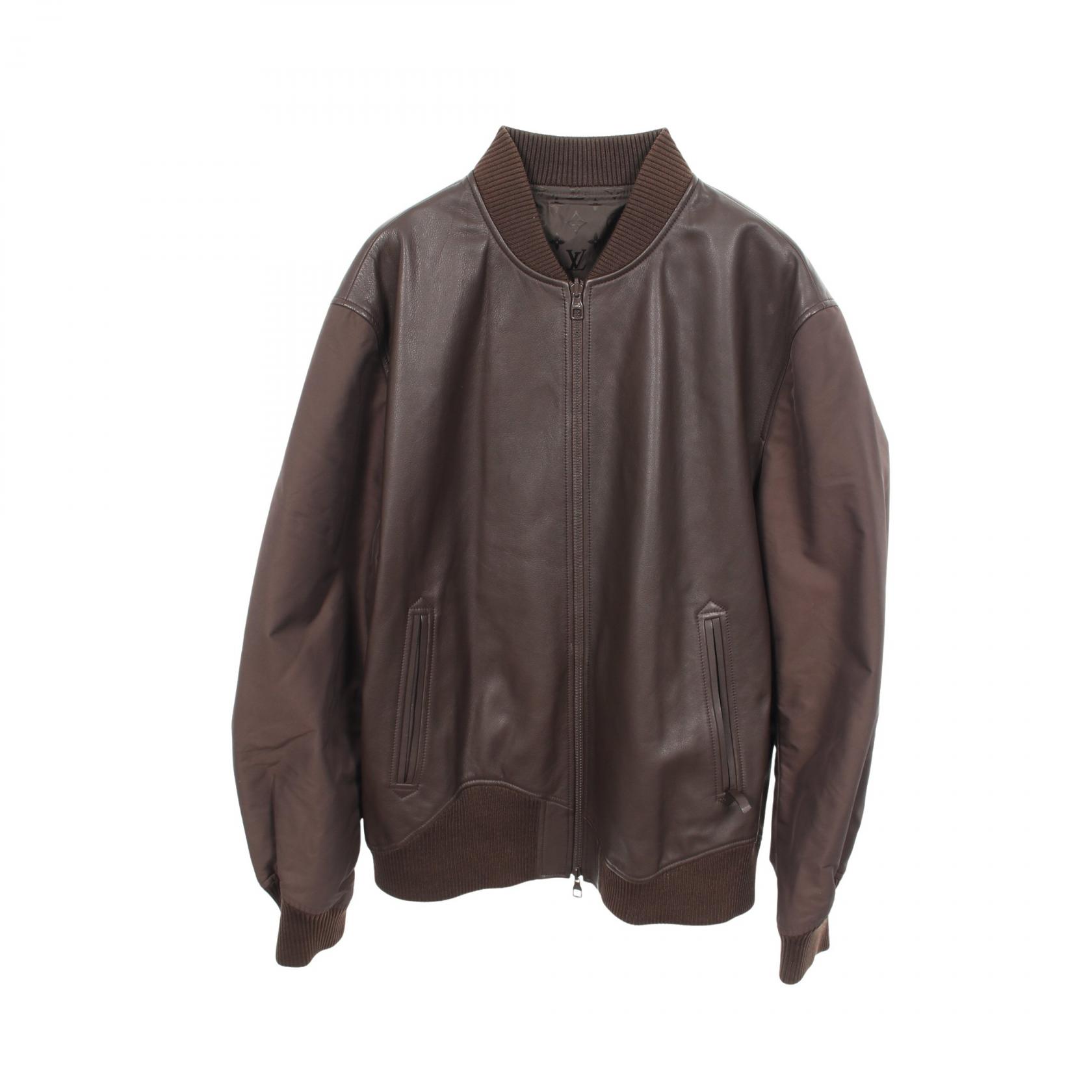 ≪5%OFFクーポン&まとめ買い10% ~7/26 9:59〆≫ルイ・ヴィトン LOUIS VUITTON モノグラム リバーシブル ブルゾン 衣料品 アウター レザー ナイロン メンズ ブラウン系 RM231Q TKV HIL47W 【中古】|BRANDOFF TOKYO