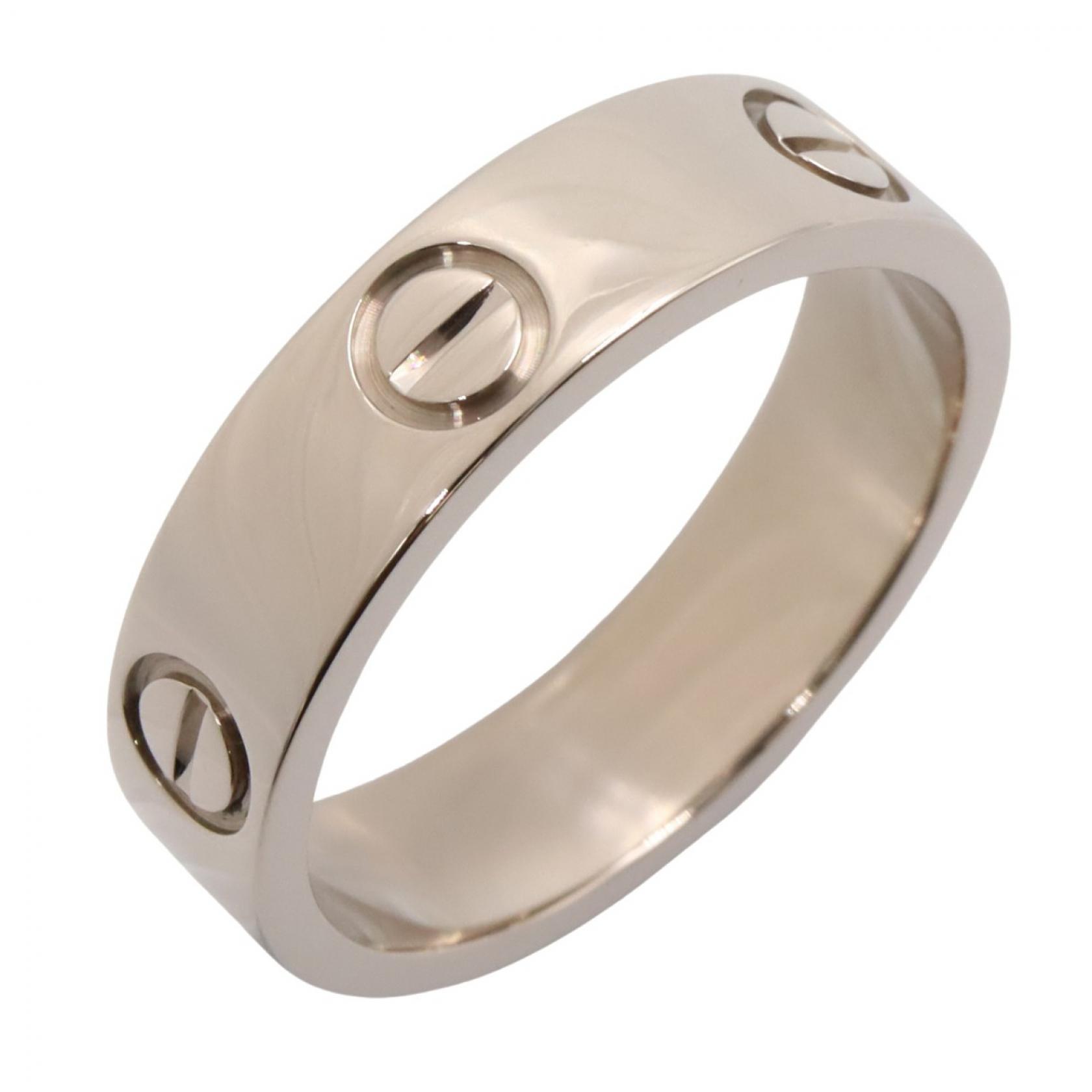 カルティエ CARTIER ラブリング リング・指輪 ジュエリー K18WG（ホワイトゴールド） メンズ レディース シルバー系 B4084700 【中古】｜BRANDOFF TOKYO 142,000円