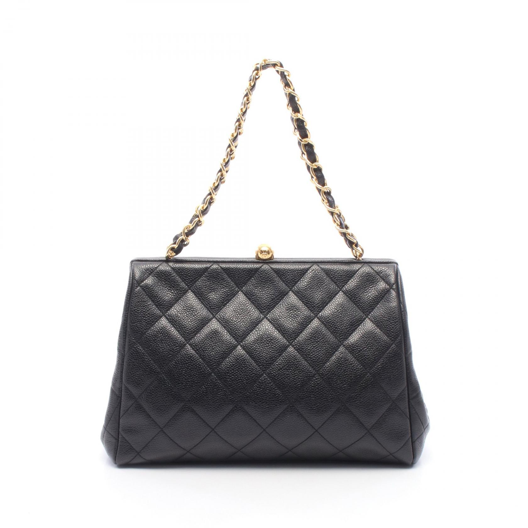 ≪5%OFFクーポン&まとめ買い10% ~7/26 9:59〆≫シャネル CHANEL マトラッセ ハンドバッグ バッグ キャビアスキン(グレインドカーフ) レディース ブラック系 【中古】|BRANDOFF TOKYO