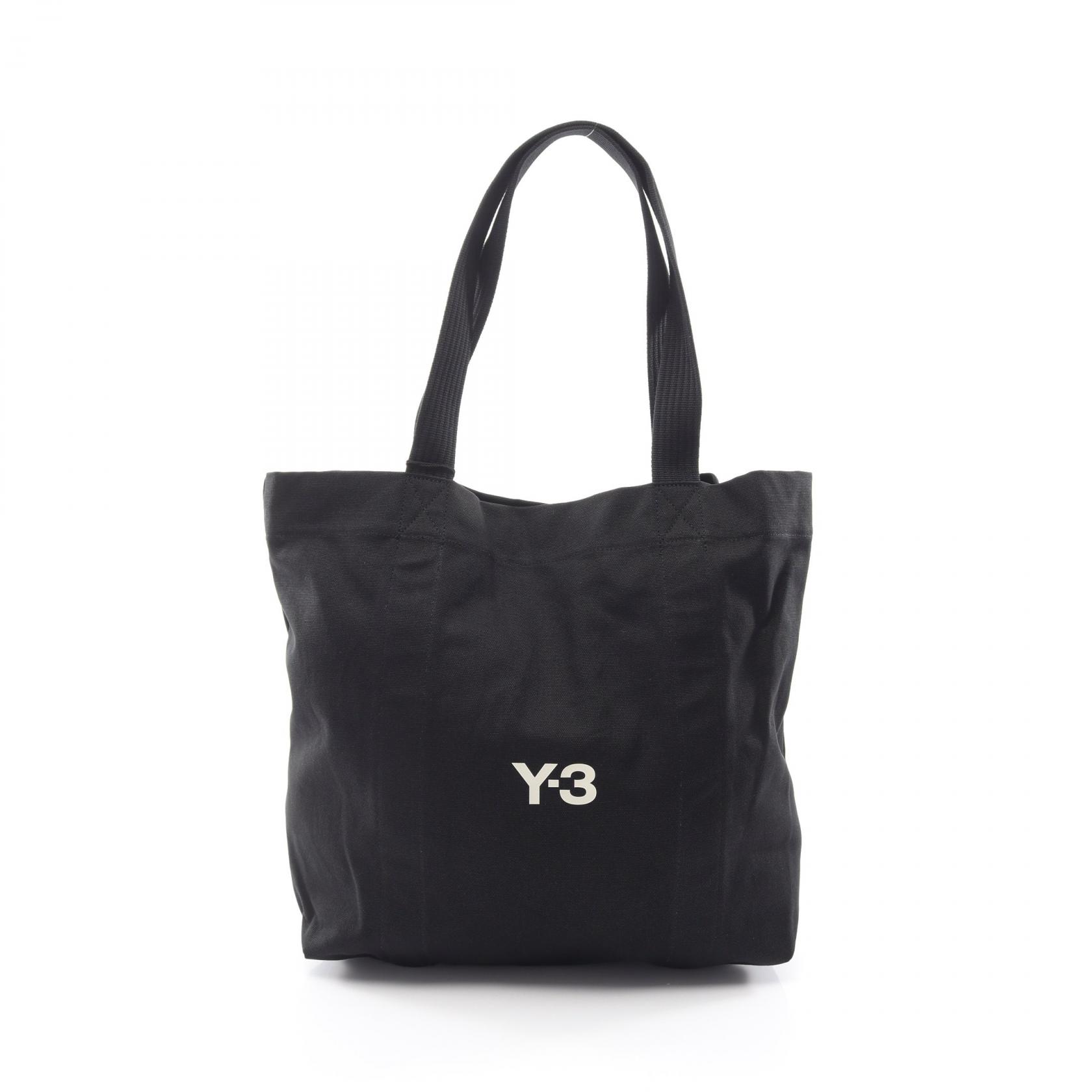≪5%OFFクーポン＆まとめ買い10% ～7/26 9:59〆≫ワイスリー Y-3 ロゴプリント トートバッグ バッグ キャンバス メンズ レディース ブラック系 KD4184 【新品】｜BRANDOFF TOKYO