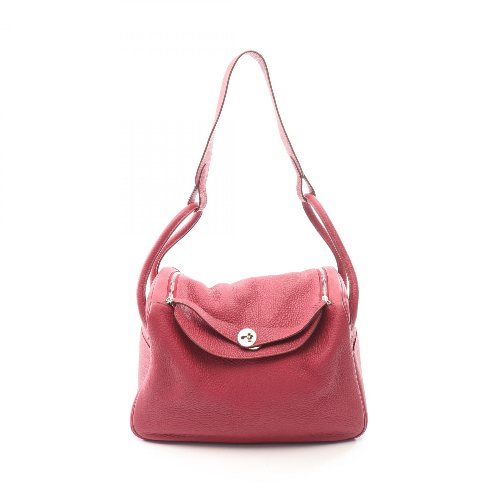 ≪5%OFFクーポン＆まとめ買い10% ～7/26 9:59〆≫エルメス HERMES リンディ34 トスカ ショルダーバッグ バッグ トリヨンクレマンス トリヨンクレマンス レディース ボルドー系 【中古】｜BRANDOFF TOKYO 274,500円