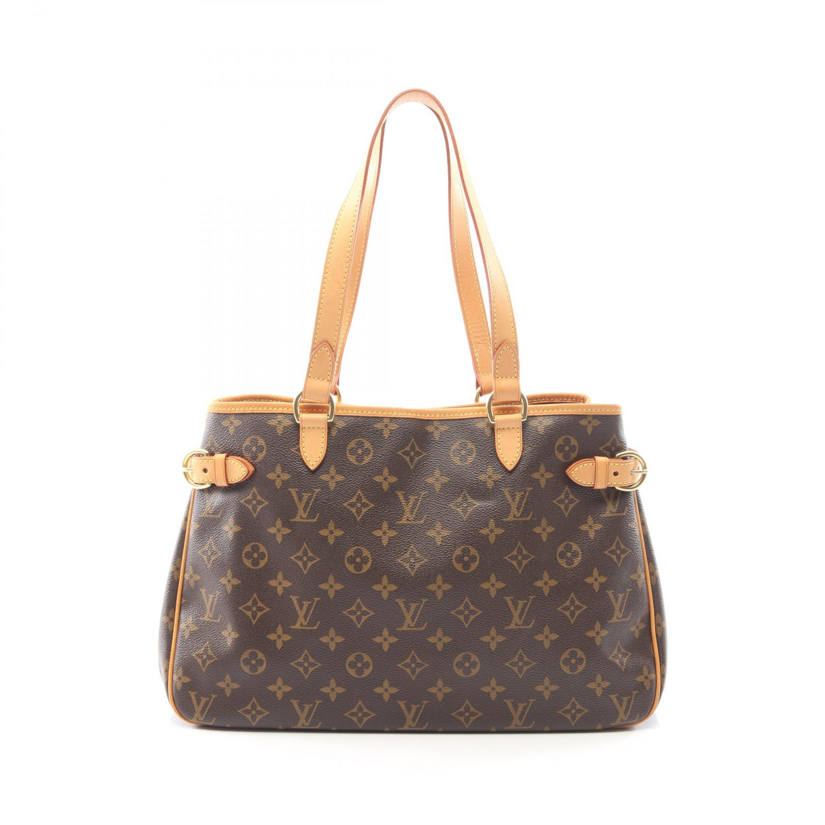 ≪5%OFFクーポン&まとめ買い10% ~7/26 9:59〆≫ルイ・ヴィトン LOUIS VUITTON バティニョール オリゾンタル モノグラム ショルダーバッグ バッグ PVCコーティングキャンバス レザー レディース ブラウン系 M51154 【中古】|BRANDOFF TOKYO