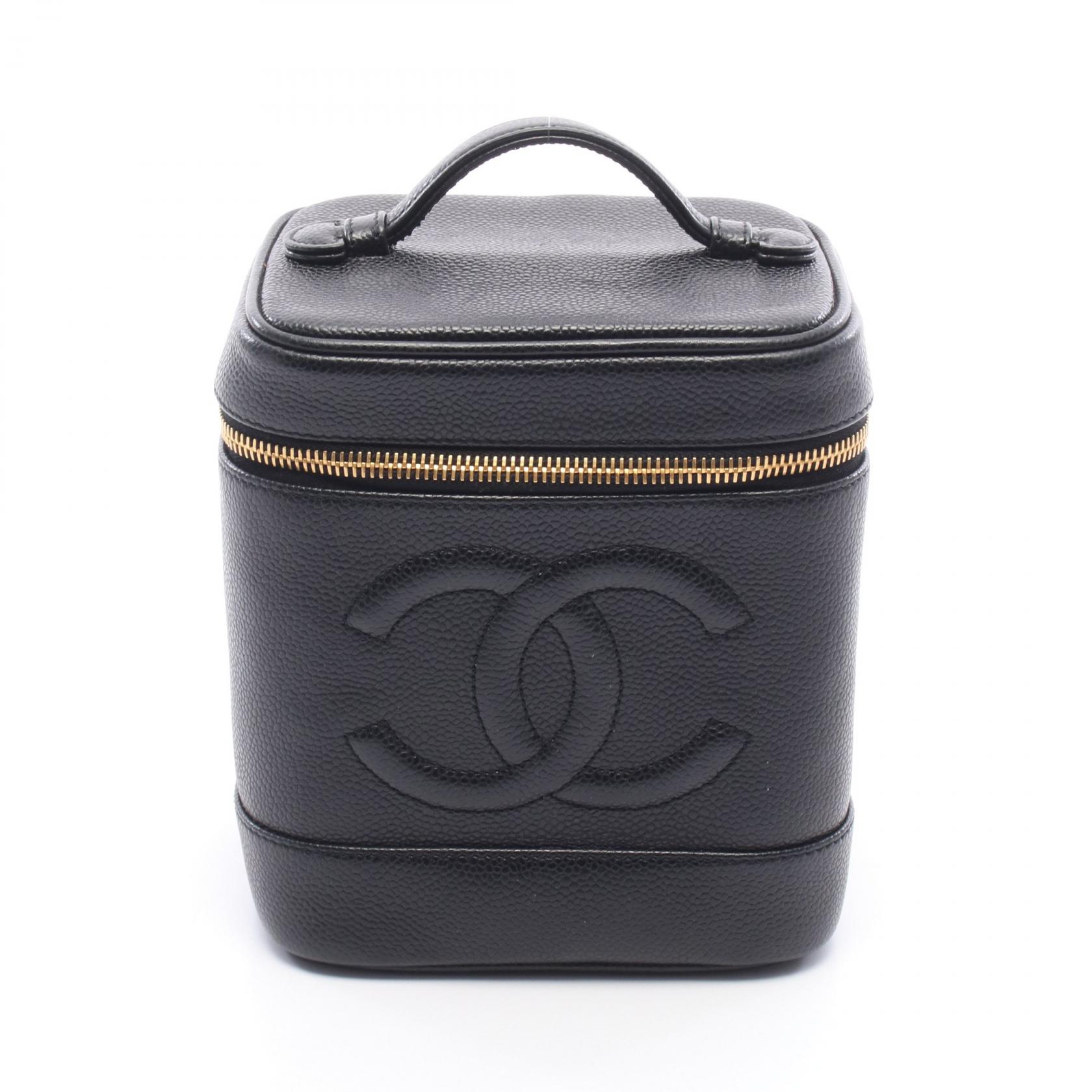≪5%OFFクーポン＆まとめ買い10% ～7/26 9:59〆≫シャネル CHANEL ココマーク ハンドバッグ バッグ キャビアスキン(グレインドカーフ) レディース ブラック系 A01998 【中古】｜BRANDOFF TOKYO