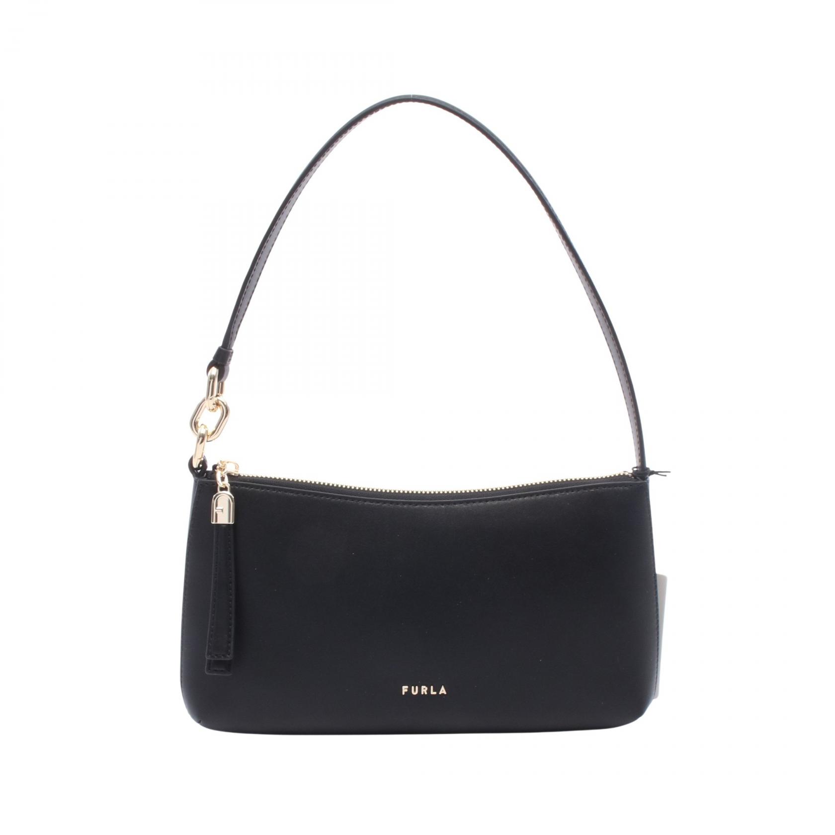 ≪5%OFFクーポン＆まとめ買い10% ～7/26 9:59〆≫フルラ Furla CASSIOPEA MINI ショルダーバッグ バッグ レザー レディース ブラック系 WE00842BX3104O6000 【新品】｜BRANDOFF TOKYO