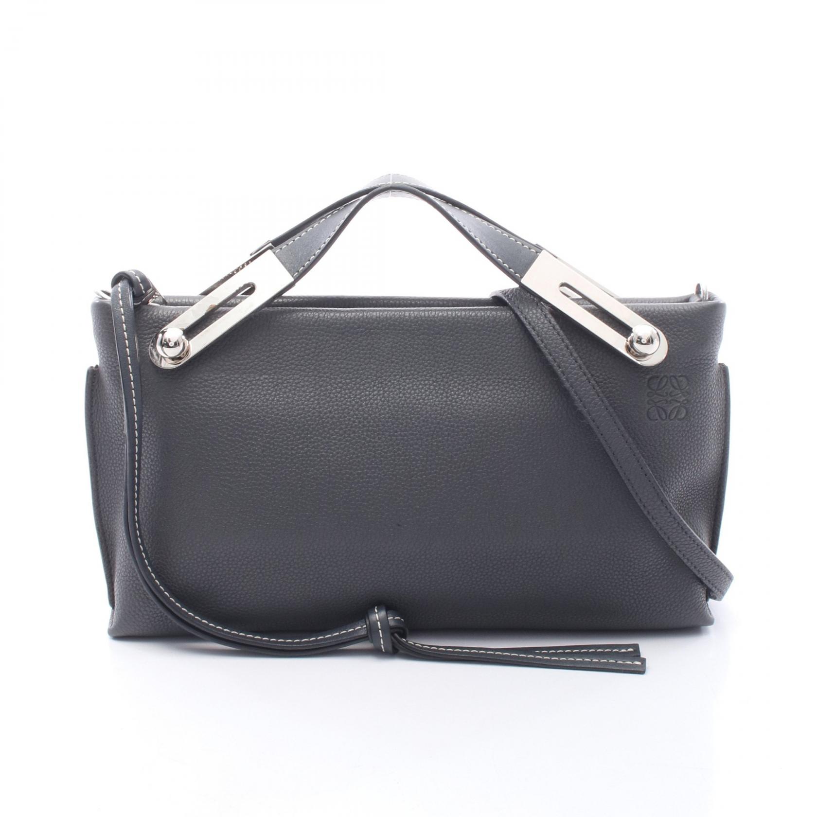 ≪5%OFFクーポン＆まとめ買い10% ～7/26 9:59〆≫ロエベ LOEWE ミッシー スモール 2WAY ハンドバッグ バッグ レザー レディース グレー系 327.12.KS28 【中古】｜BRANDOFF TOKYO 57,750円