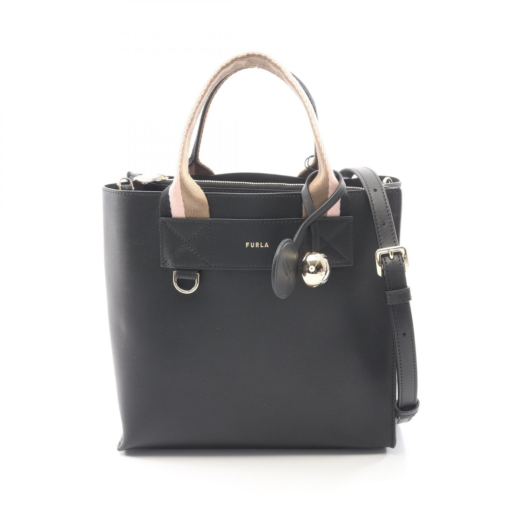 ≪5%OFFクーポン＆まとめ買い10% ～7/26 9:59〆≫フルラ Furla DIVIDE IT ディバイデッド S 2WAY ハンドバッグ バッグ レザー レディース ブラック系 WB02038BX4467TON00 【新品】｜BRANDOFF TOKYO
